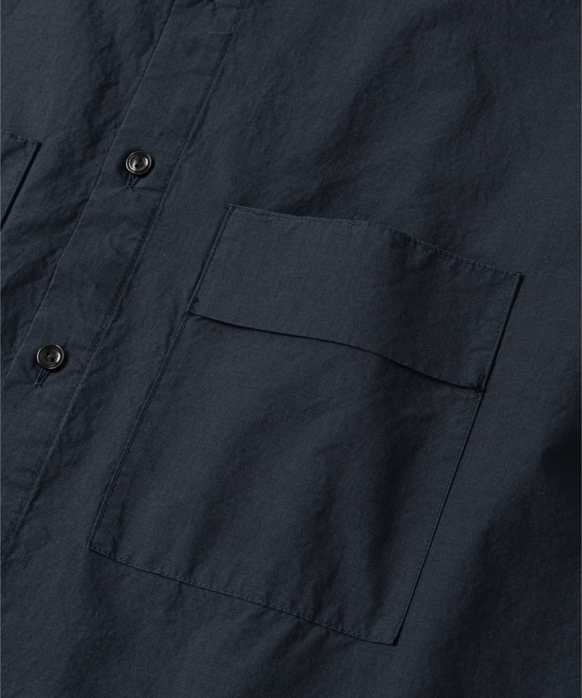 넌블랭크(NONBLANK) 텐셀 포켓 셔츠_DARK NAVY