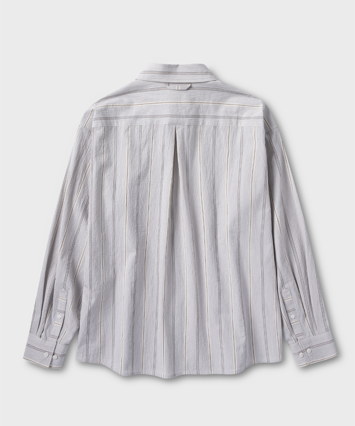 넌블랭크(NONBLANK) 크래프트 워싱 스트라이프 셔츠_WHITE