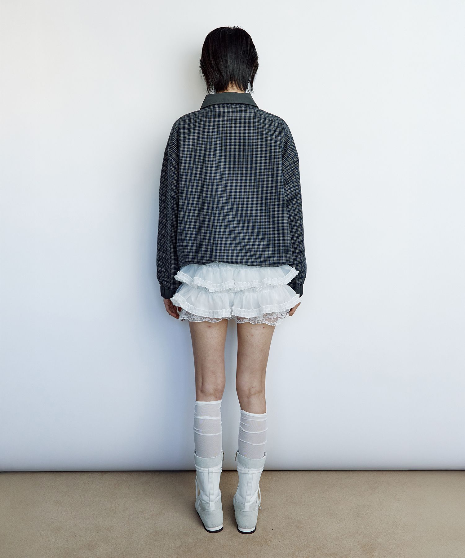 MUSINSA公式 | ROUGHNECK Tutu Pants Skirt White