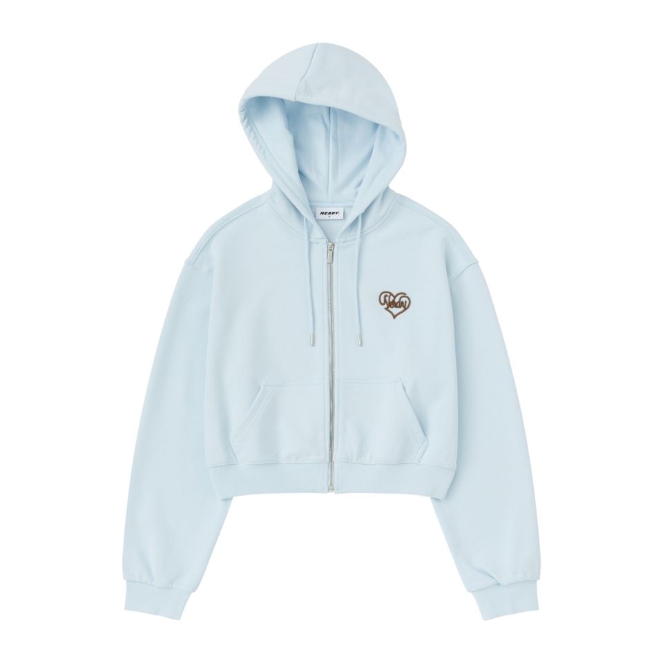 NERDY★Women's Souffle Crop Hoodie Zip-Up Set★送料・関税込 MUSINSA | NERDY Women's Souffle Crop Hoodie Zip-up (25SS