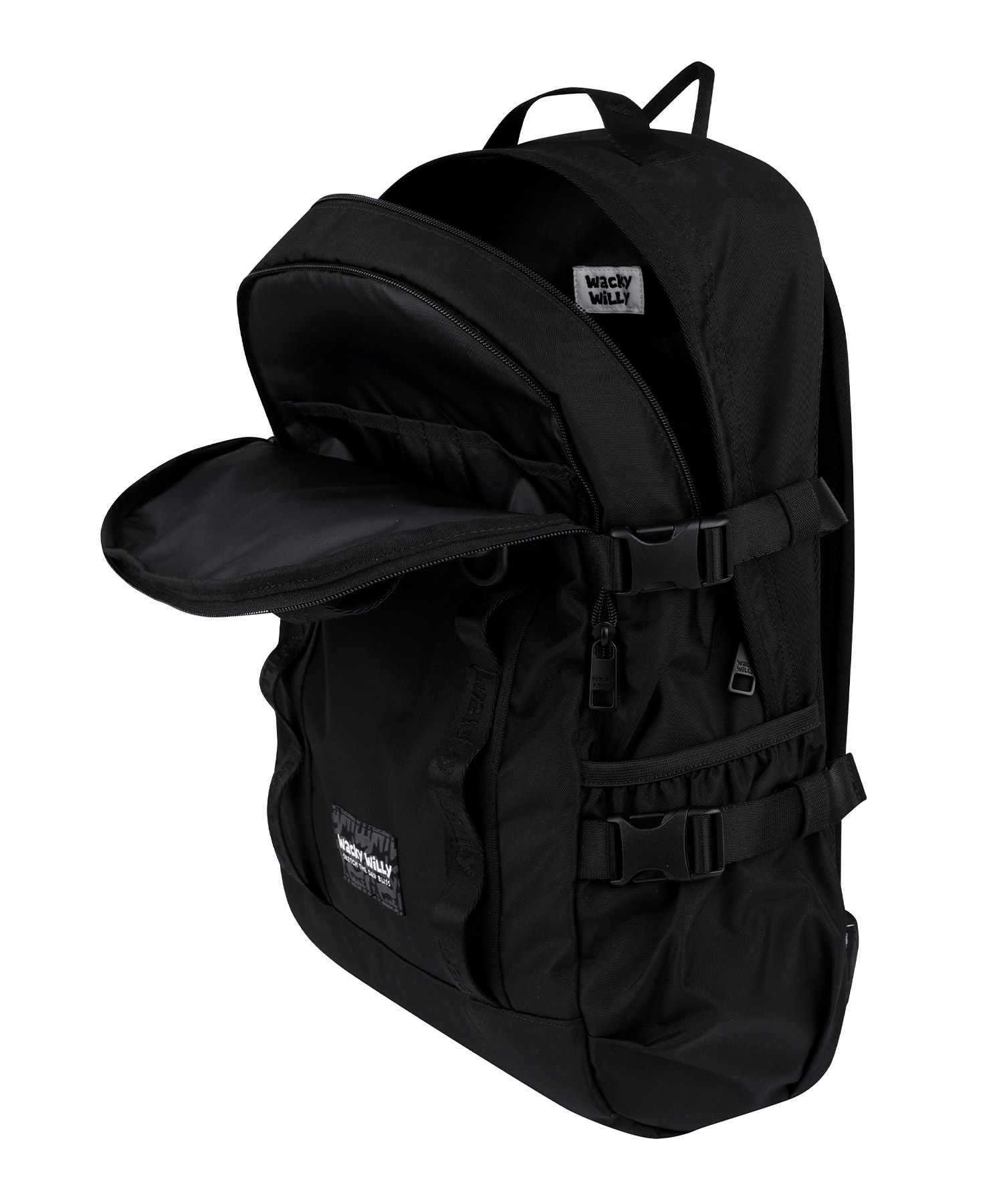 バックパック・リュック WACKY WILLY CORDURA WEBBING BACKPACK WACKYWILLY] Cordura Webbing Backpack (Black) (Wacky WiLLy