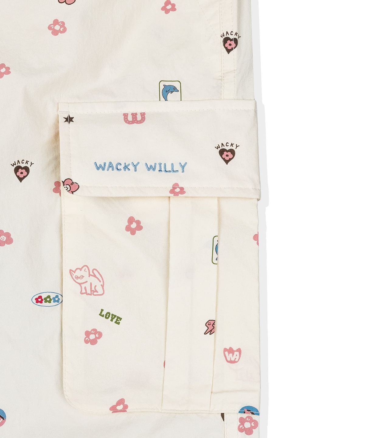 와키윌리(WACKY WILLY) 우먼스 나일론 파라슈트 팬츠 패턴