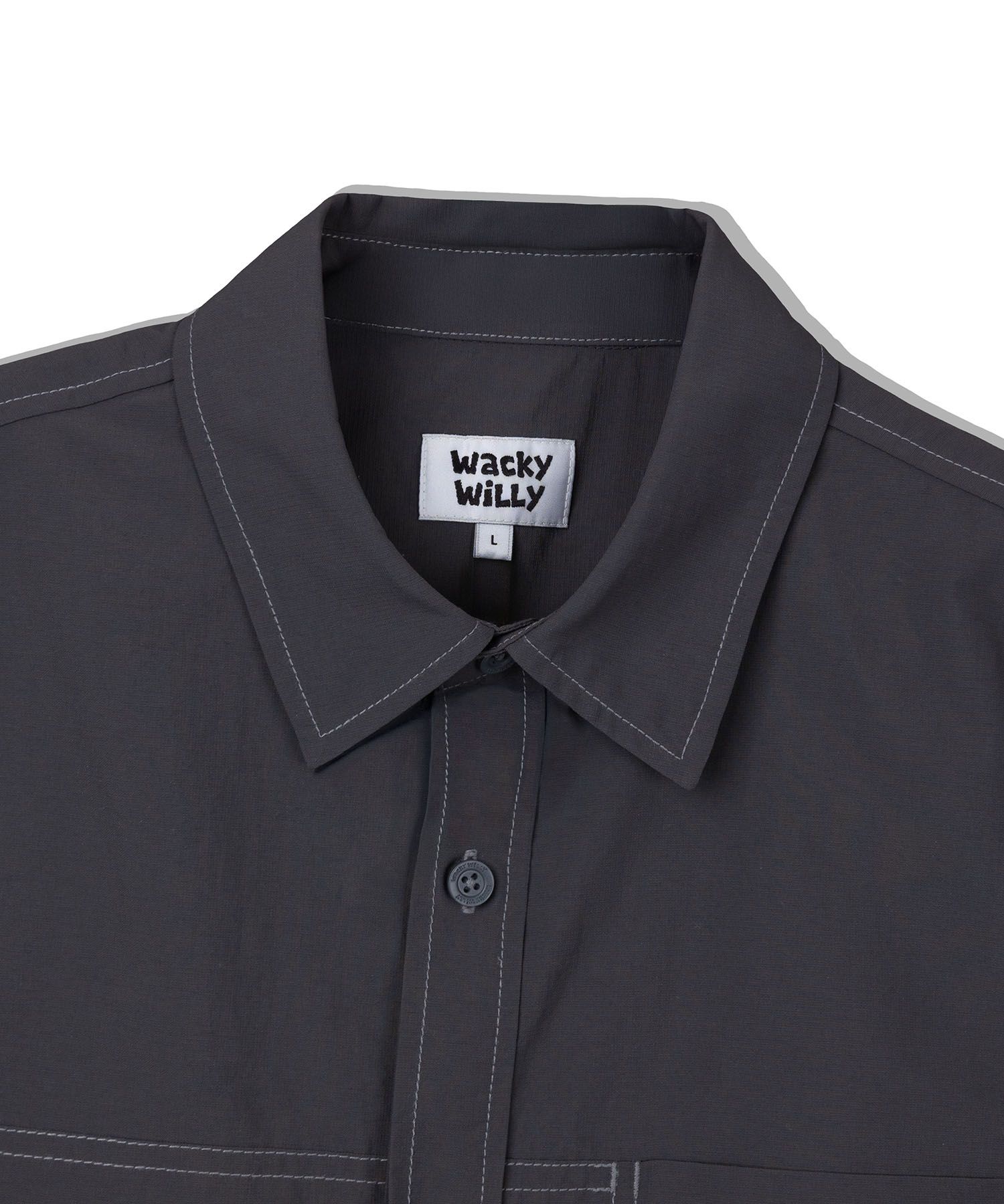 シャツ WACKY WILLY Nylon ripstop overfit shirt MUSINSA | WACKY WILLY Nylon ripstop overfit shirt khaki