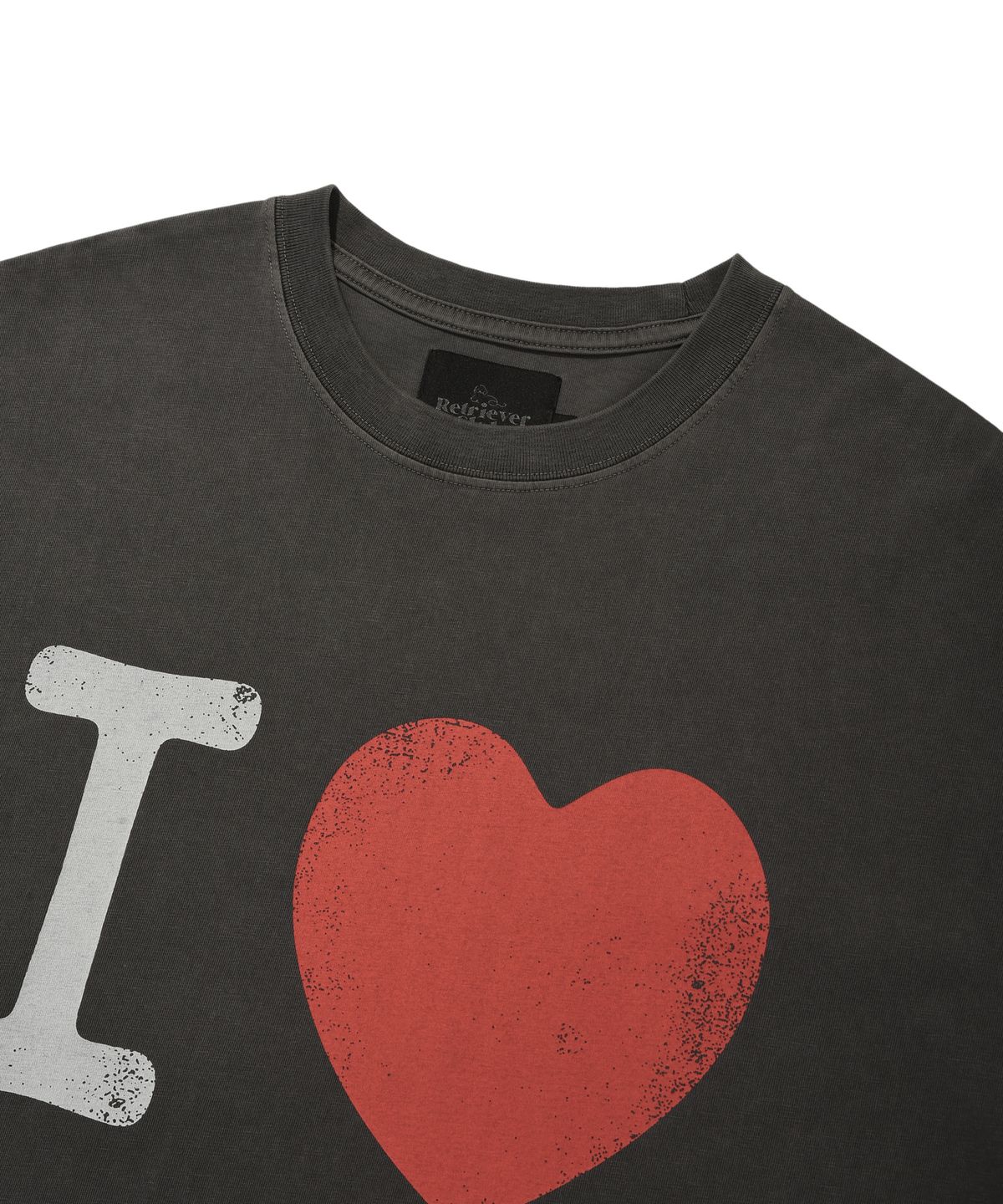리트리버클럽(RETRIEVER CLUB) I LOVE TEE [PIGMENT BLACK]