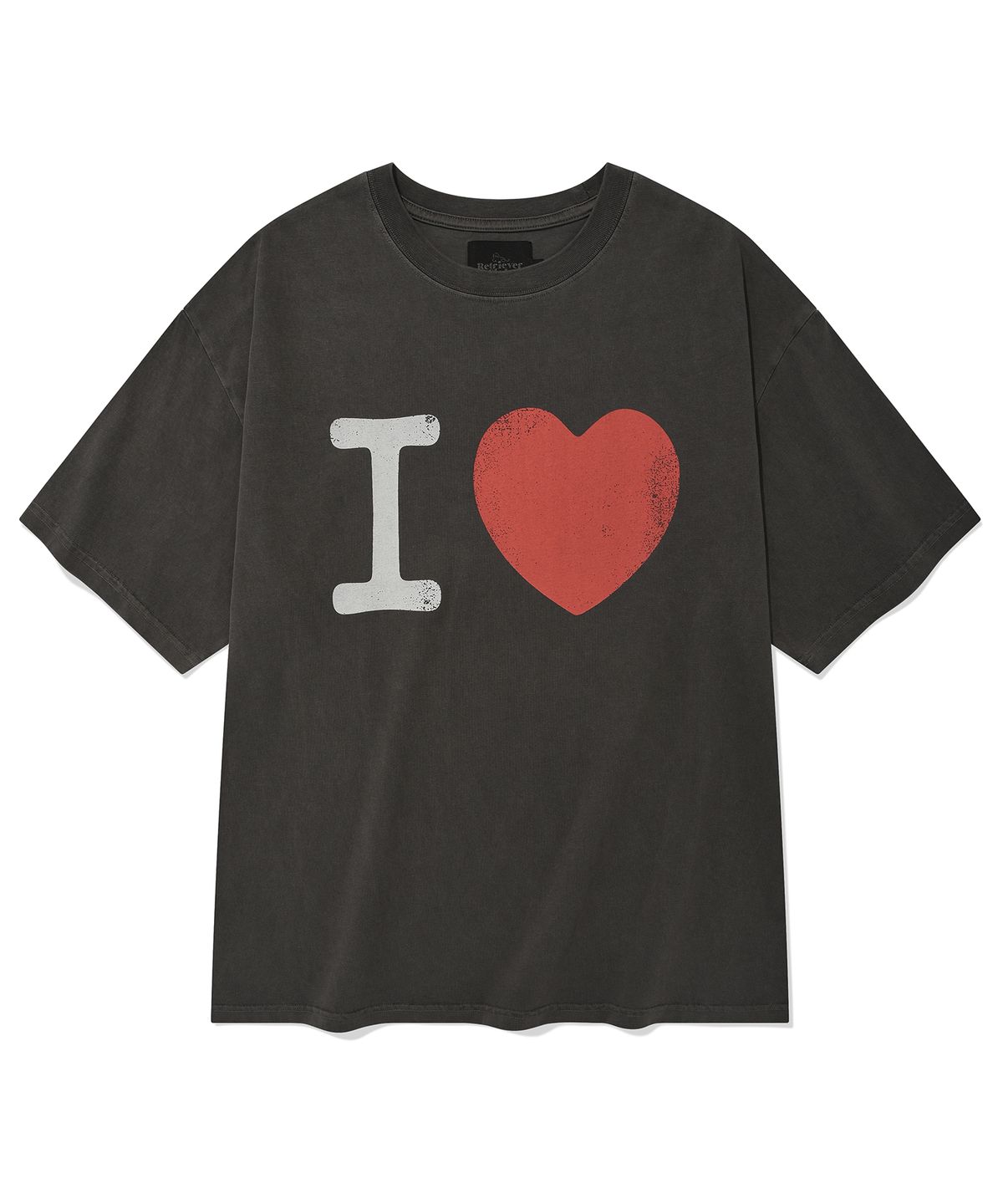 리트리버클럽(RETRIEVER CLUB) I LOVE TEE [PIGMENT BLACK]