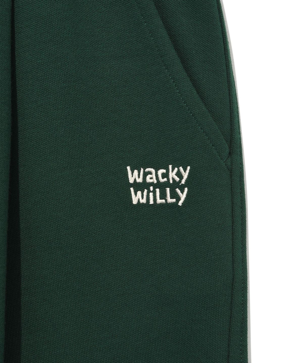 와키윌리(WACKY WILLY) 투 턱 버뮤다 스웻 숏팬츠 그린