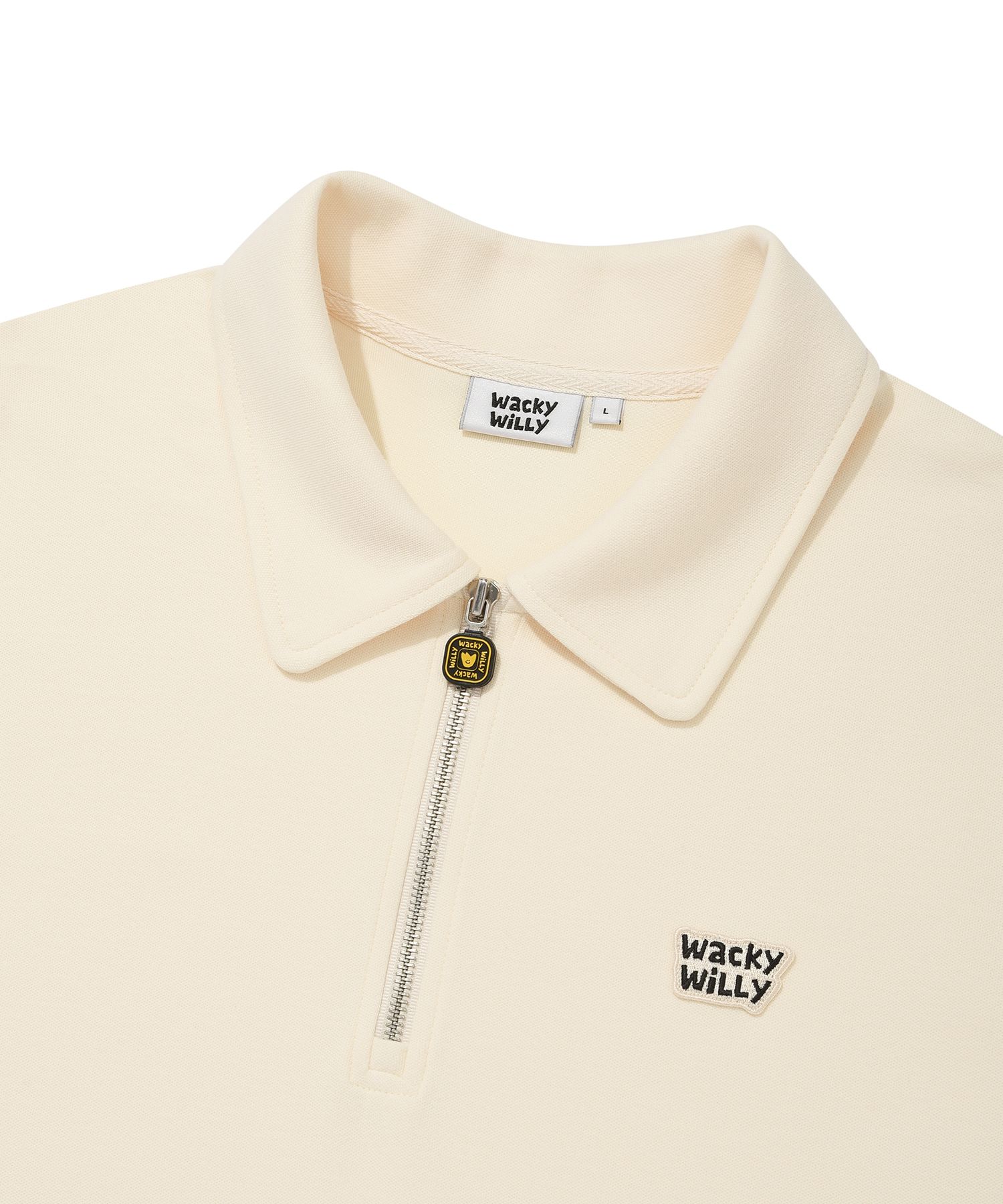 Tシャツ・カットソー WACKY WILLY Sweat Collar Short Sleeve T-Shirt MUSINSA | WACKY WILLY Sweat Collar Short Sleeve T-Shirt Cream