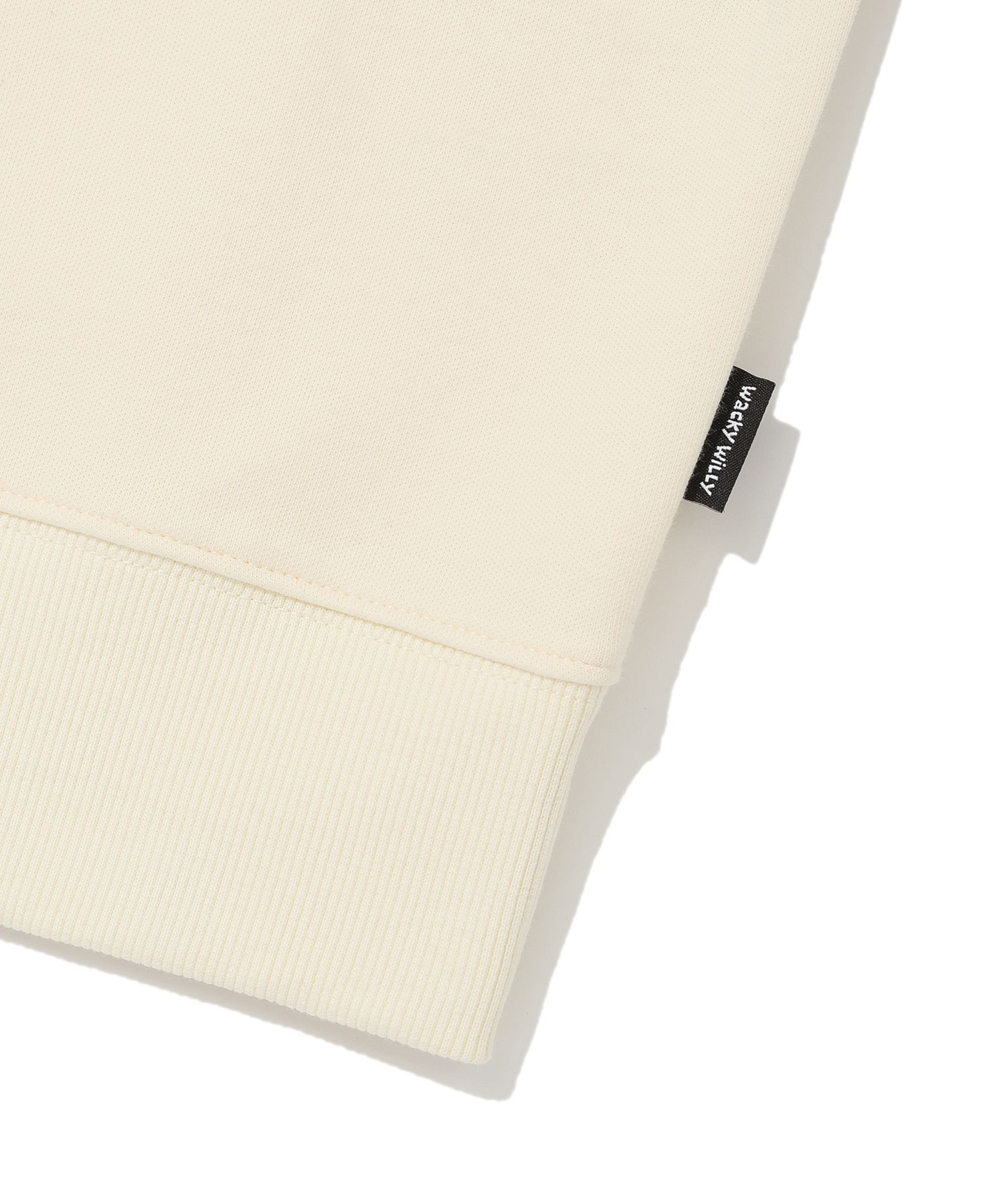 MUSINSA | WACKY WILLY Sweat Collar Short Sleeve T-Shirt Cream