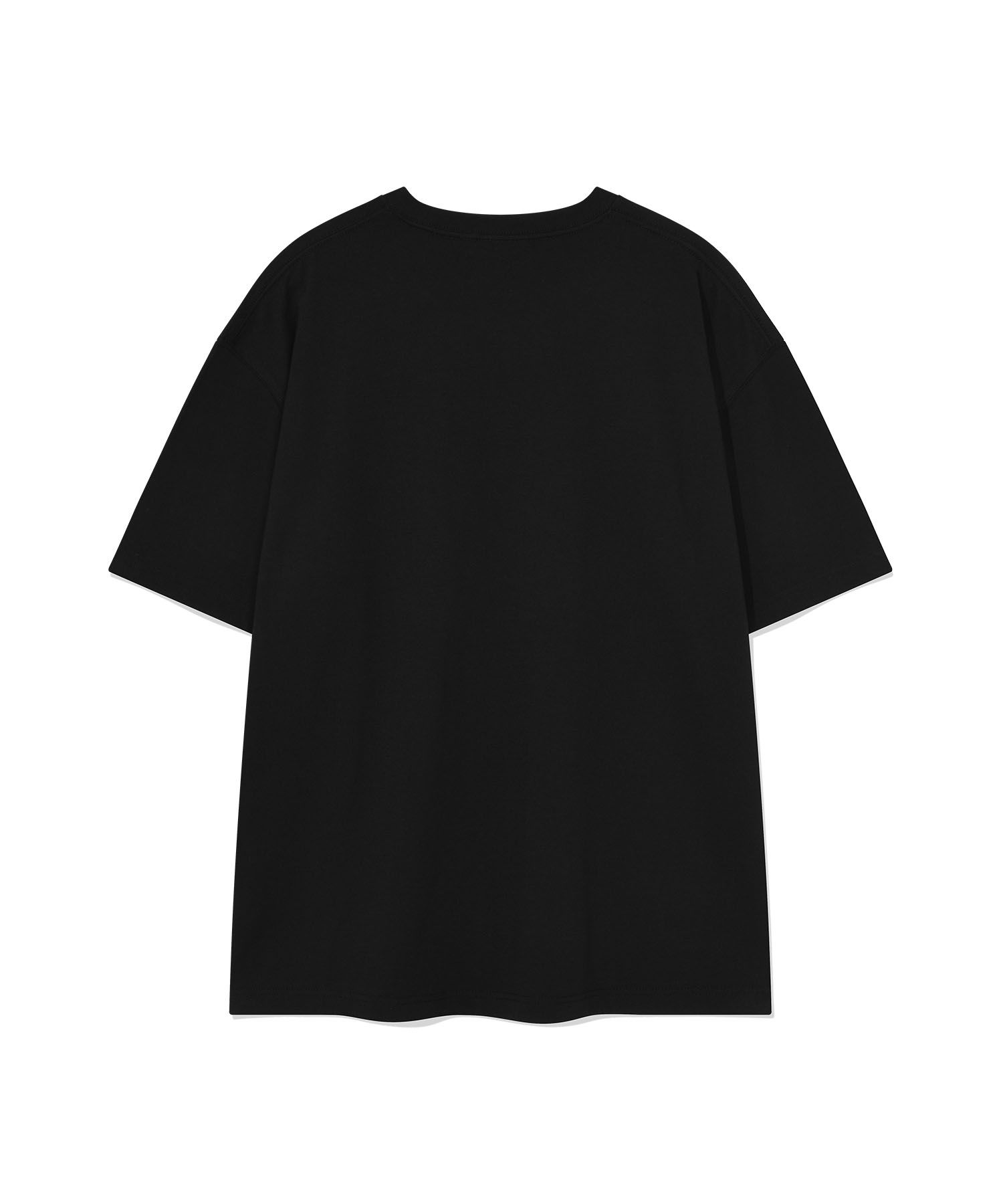 MUSINSA | WACKY WILLY Big Lily Short Sleeve T-Shirt Black