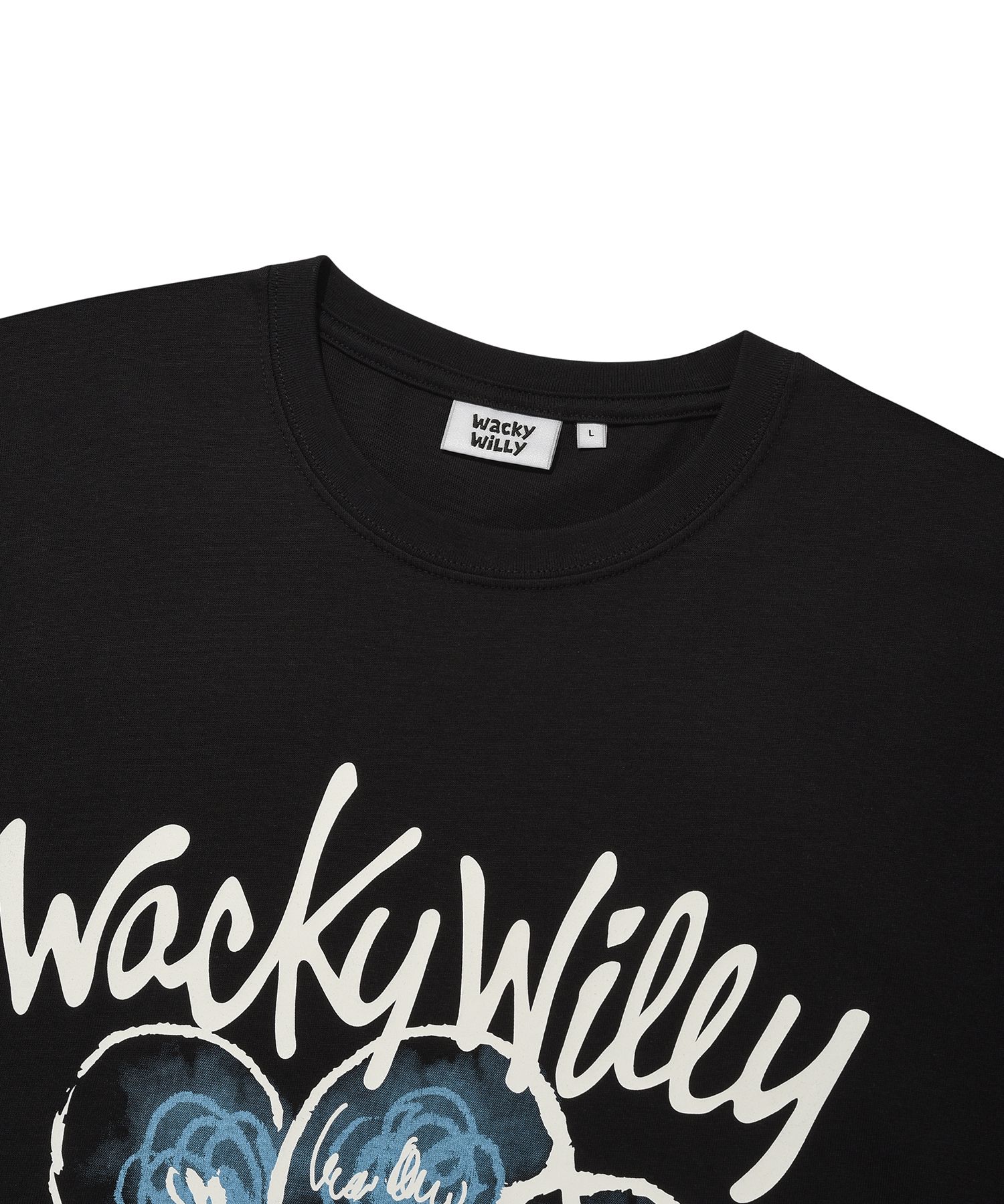 ★Wacky WiLLy★ Women's Lily Wafen Short Sleeve T-Shirt Blac MUSINSA | WACKY WILLY [2PACK] Women's Lily Short Sleeve T