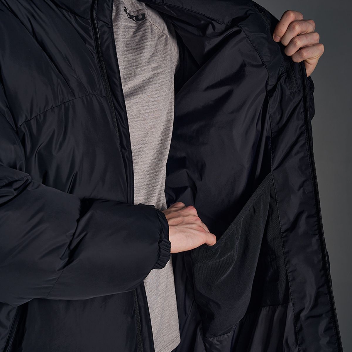 투타임즈유(2XU) 공용 바라클라바 롱 다운 자켓 블랙_UK0101DBLK-BLK