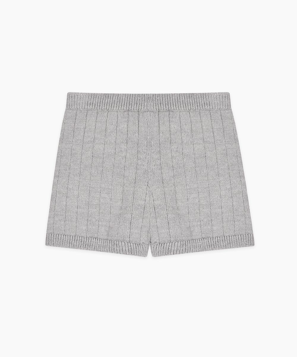MUSINSA | SINOON Basic Knit Shorts (Light Melange Grey)