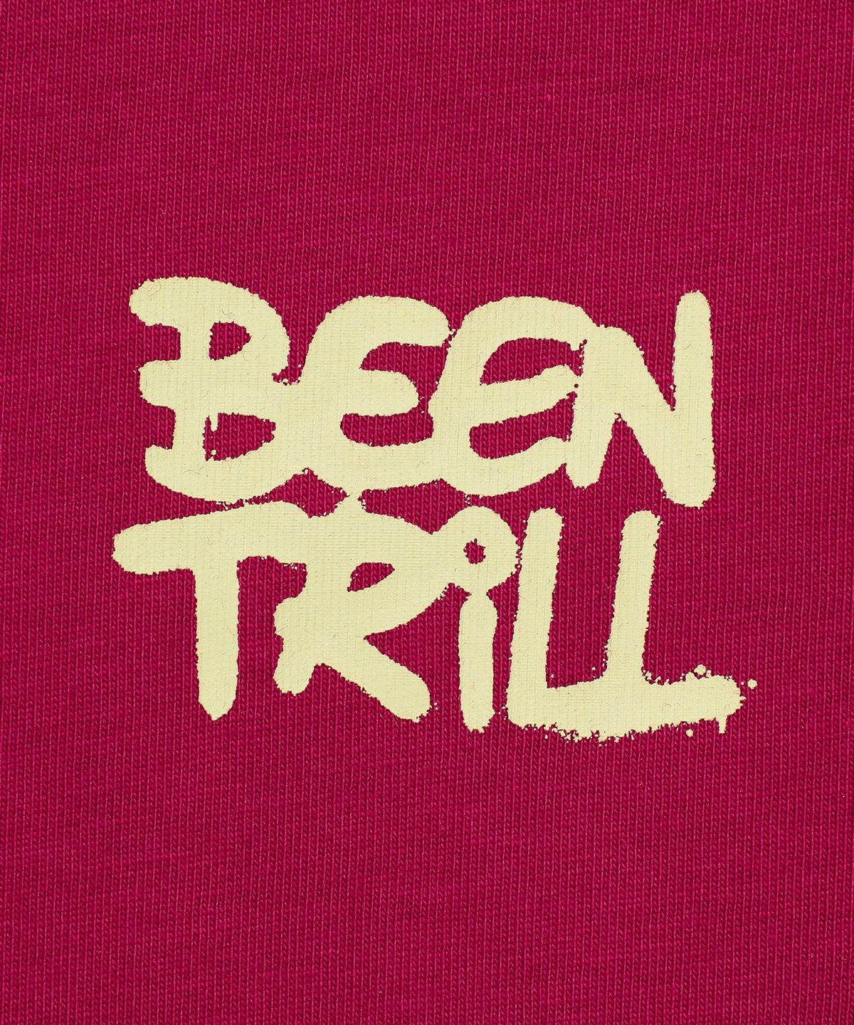 빈트릴 뉴욕(BEENTRILL NEWYORK) 우먼즈 스프레이 해시태그 티셔츠(핑크)