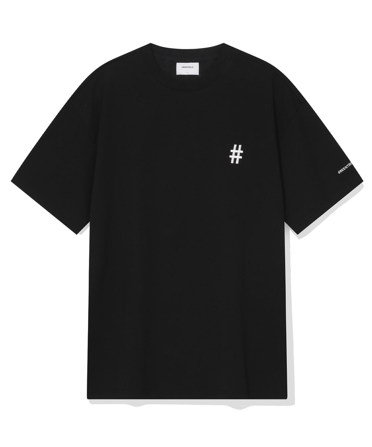빈트릴(BEENTRILL) 스탠다드 로고 티셔츠(블랙)