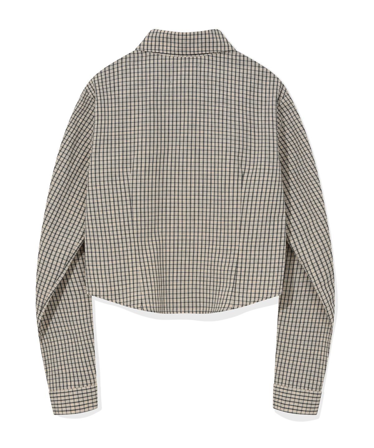 리트리버클럽(RETRIEVER CLUB) CHECK CROP SHIRTS [BEIGE]