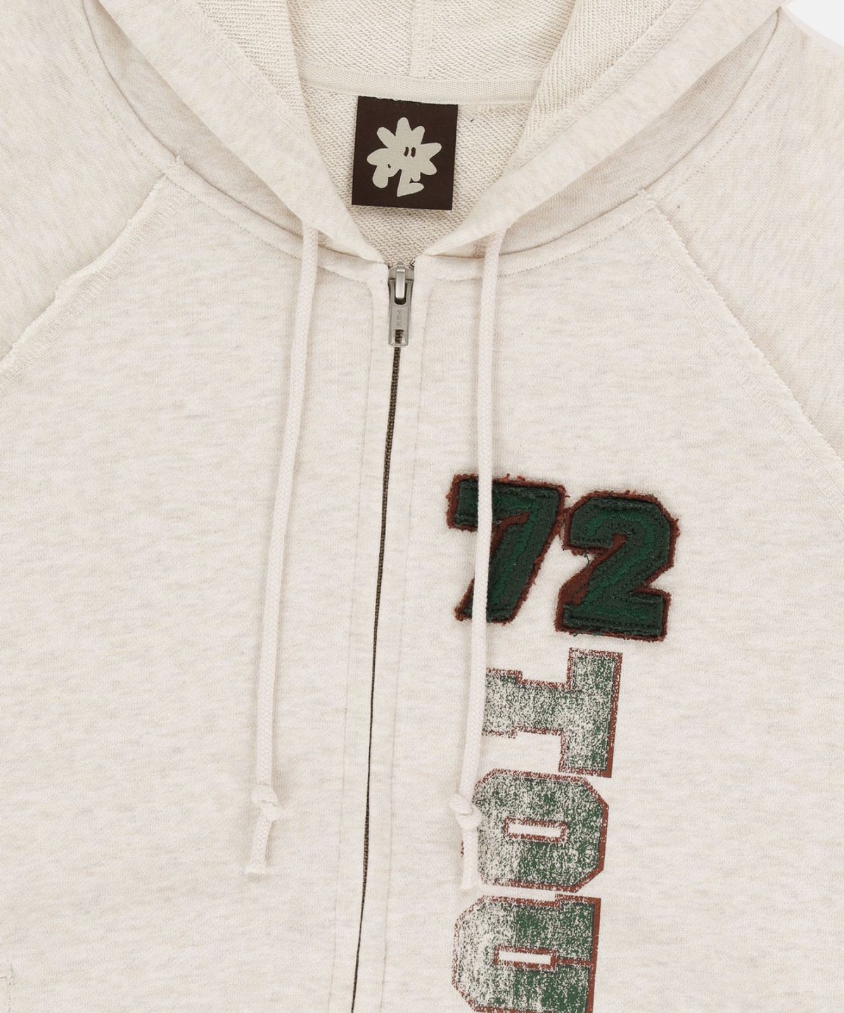 썬러브투어(SUNLOVETOUR) W 72TOUR Zip Up Hoodie Heather Oatmeal