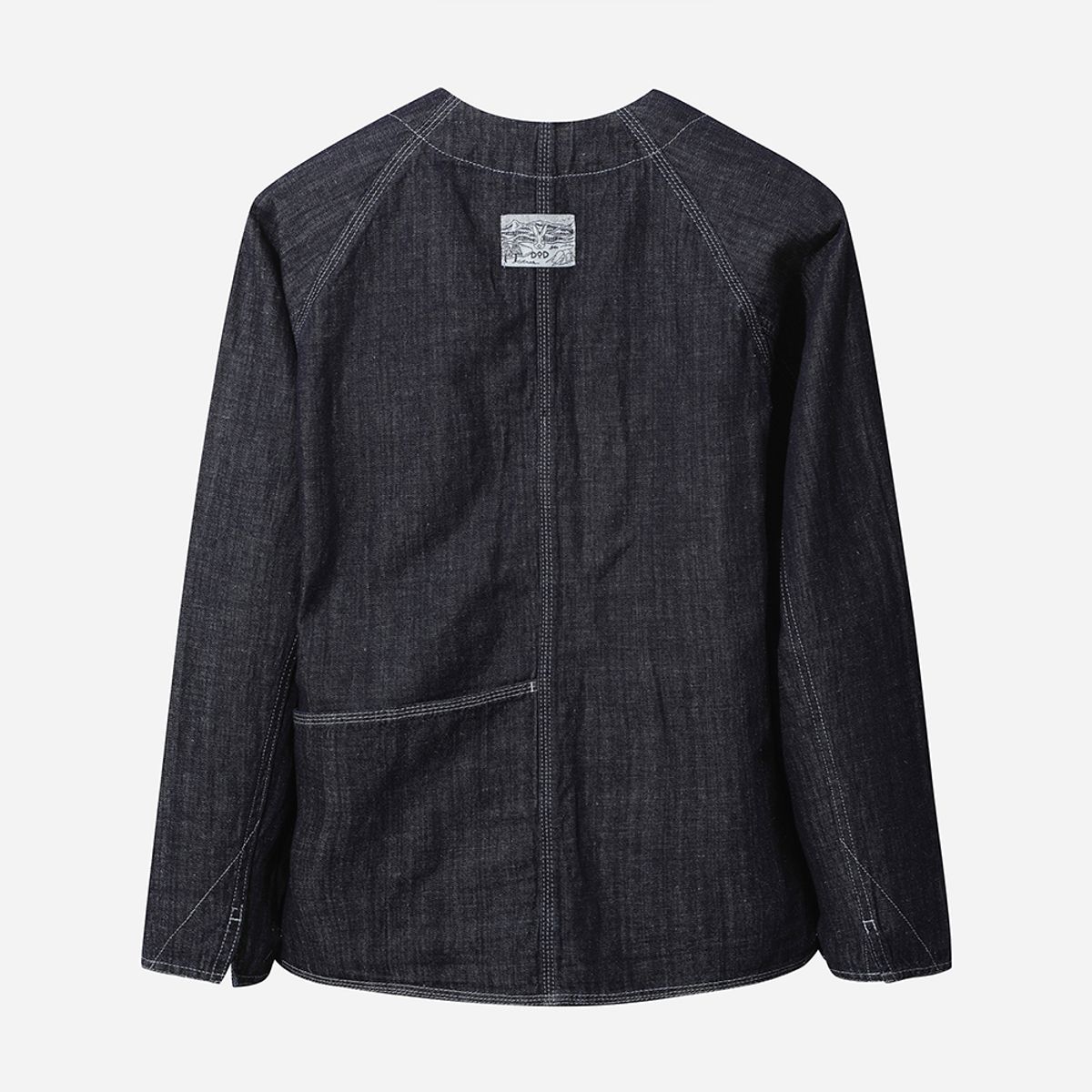 디오디(DOD) 린넨 데님 칸타 자켓(DARK INDIGO)