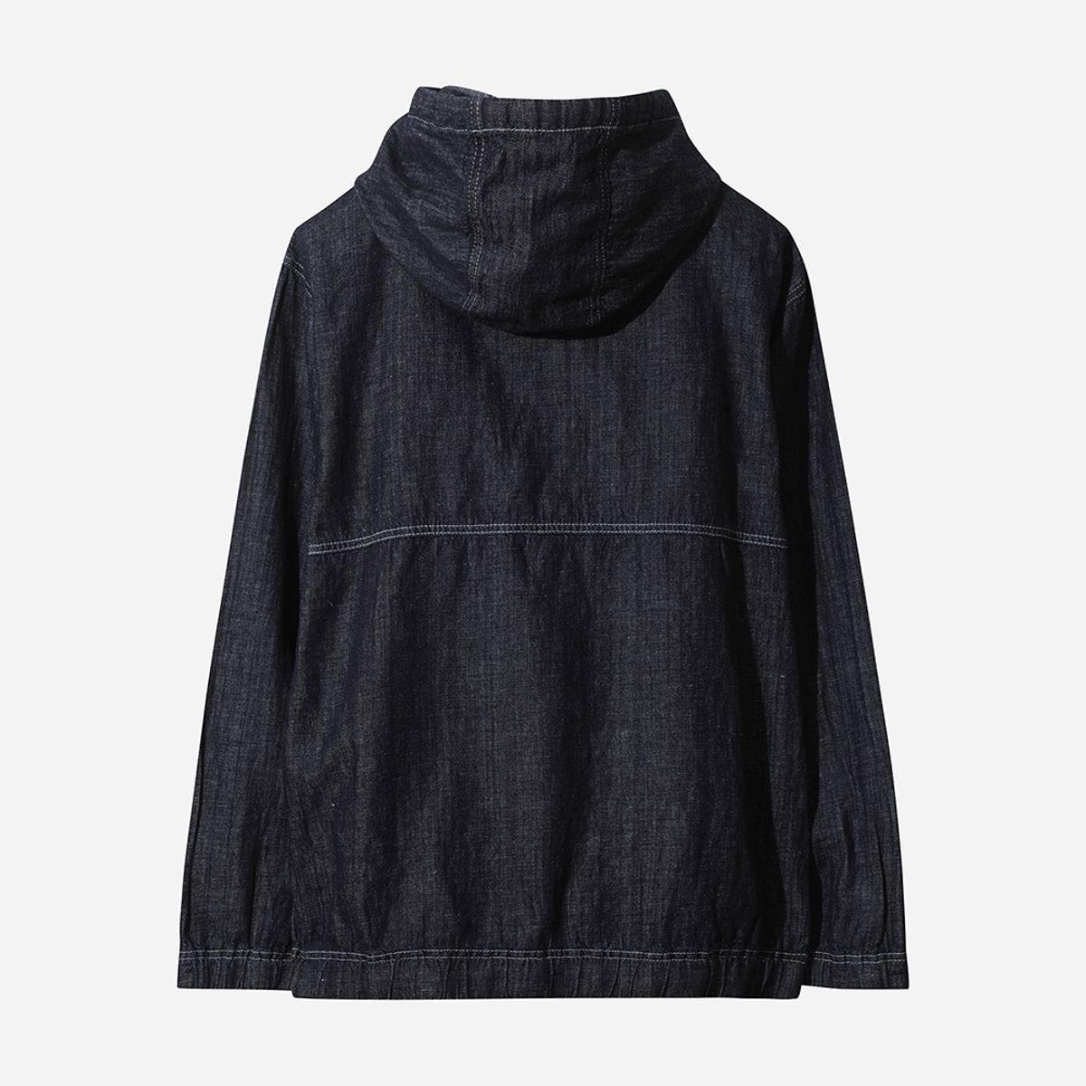 디오디(DOD) 데님 린넨 후드 아노락(DARK INDIGO)