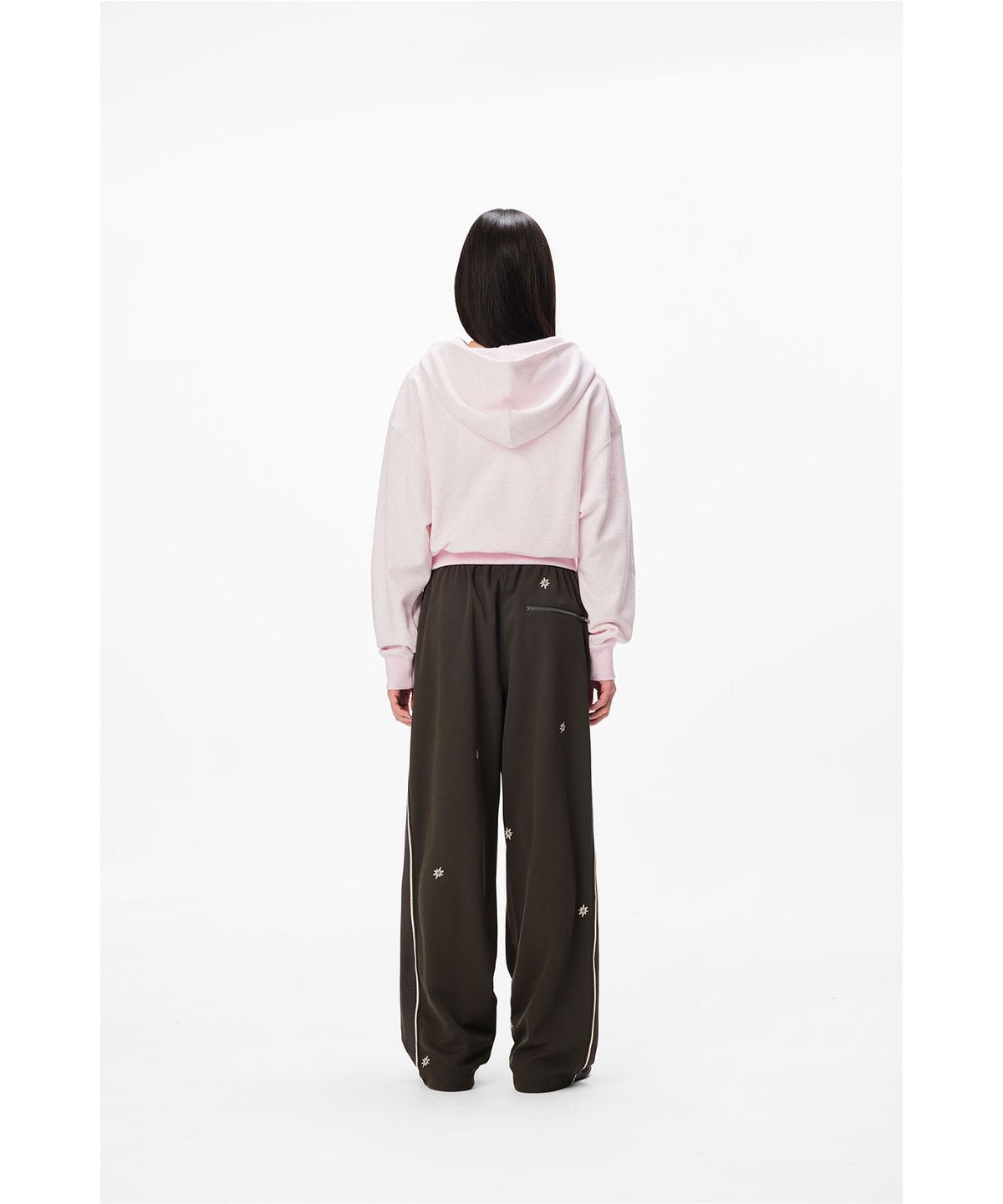 썬러브투어(SUNLOVETOUR) W Fly Stitch Hoodie Heather Pink