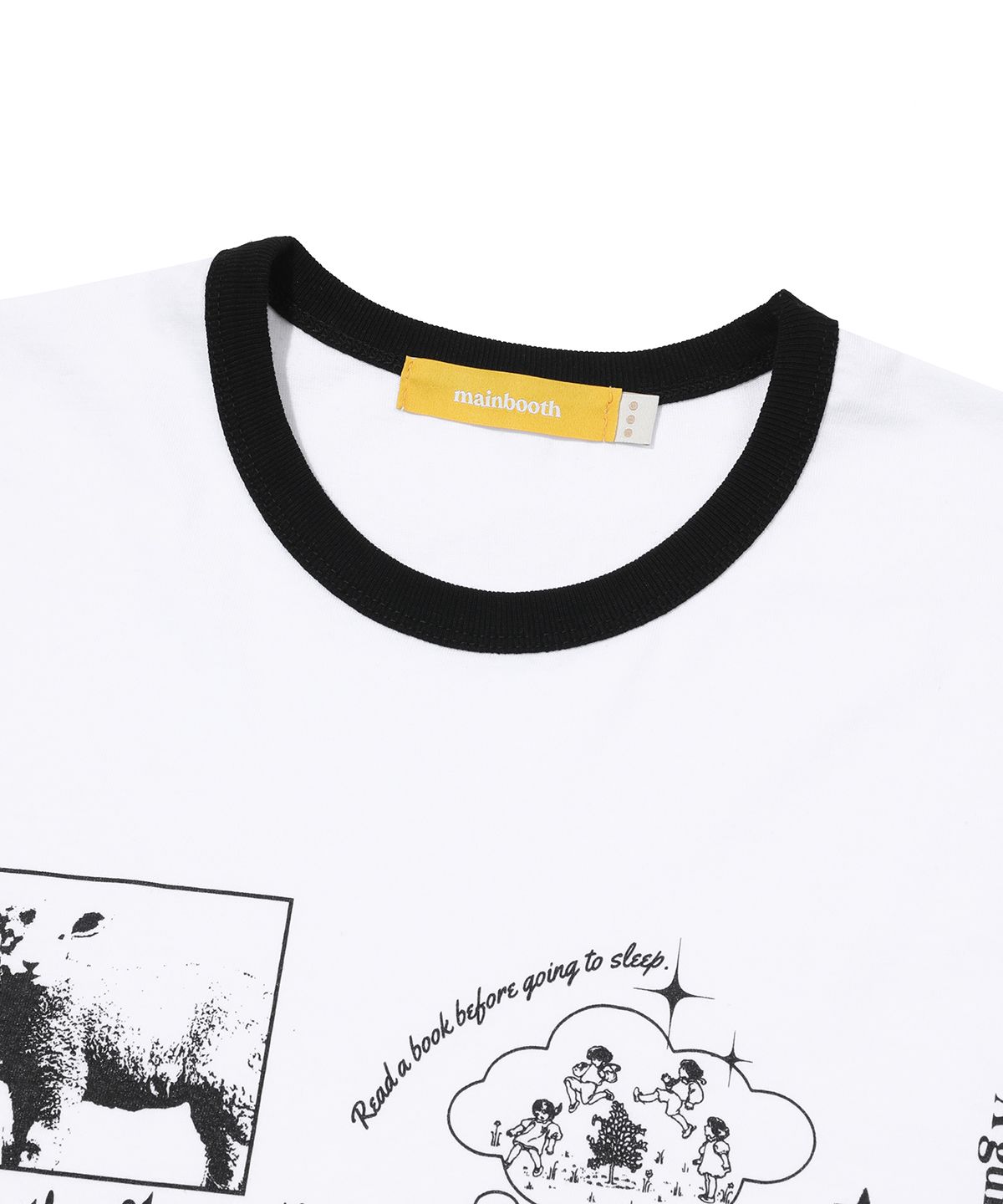 ★MAINBOOTH★Sleep Guide T-shirt(WHITE)★正規品/韓国直送料込 MUSINSA | MAINBOOTH Sleep Guide T-shirt(WHITE)