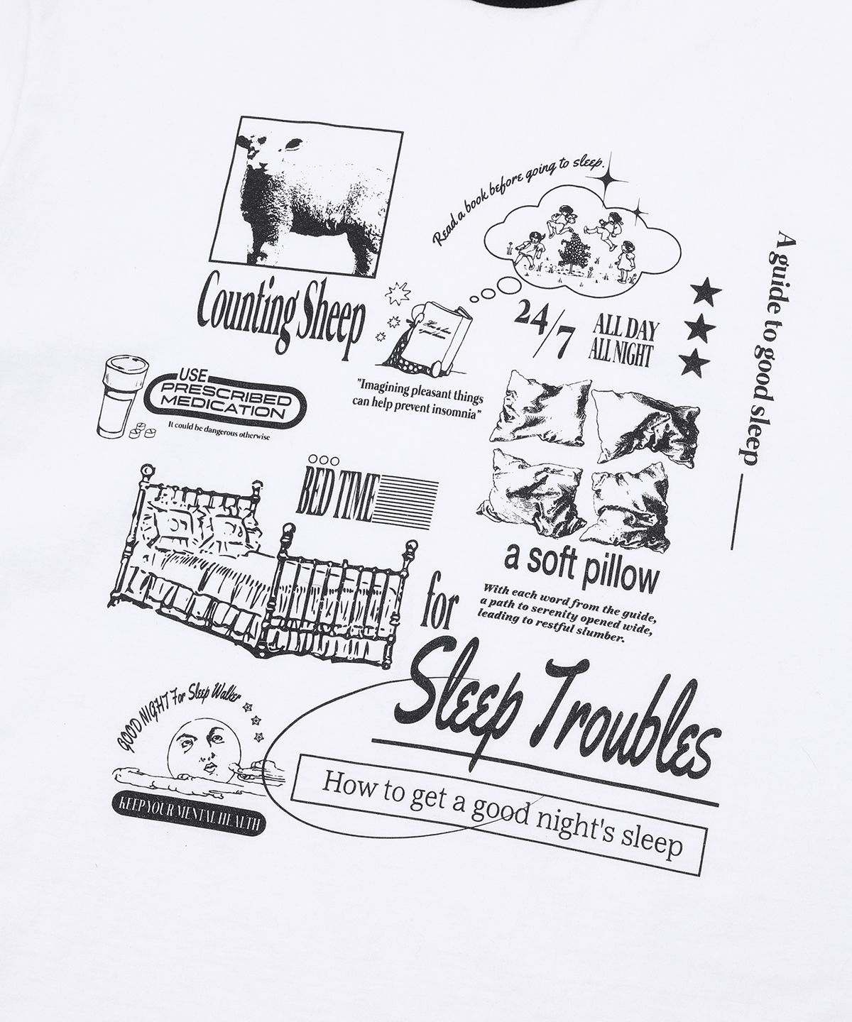 ★MAINBOOTH★Sleep Guide T-shirt(WHITE)★正規品/韓国直送料込 MUSINSA | MAINBOOTH Sleep Guide T-shirt(WHITE)