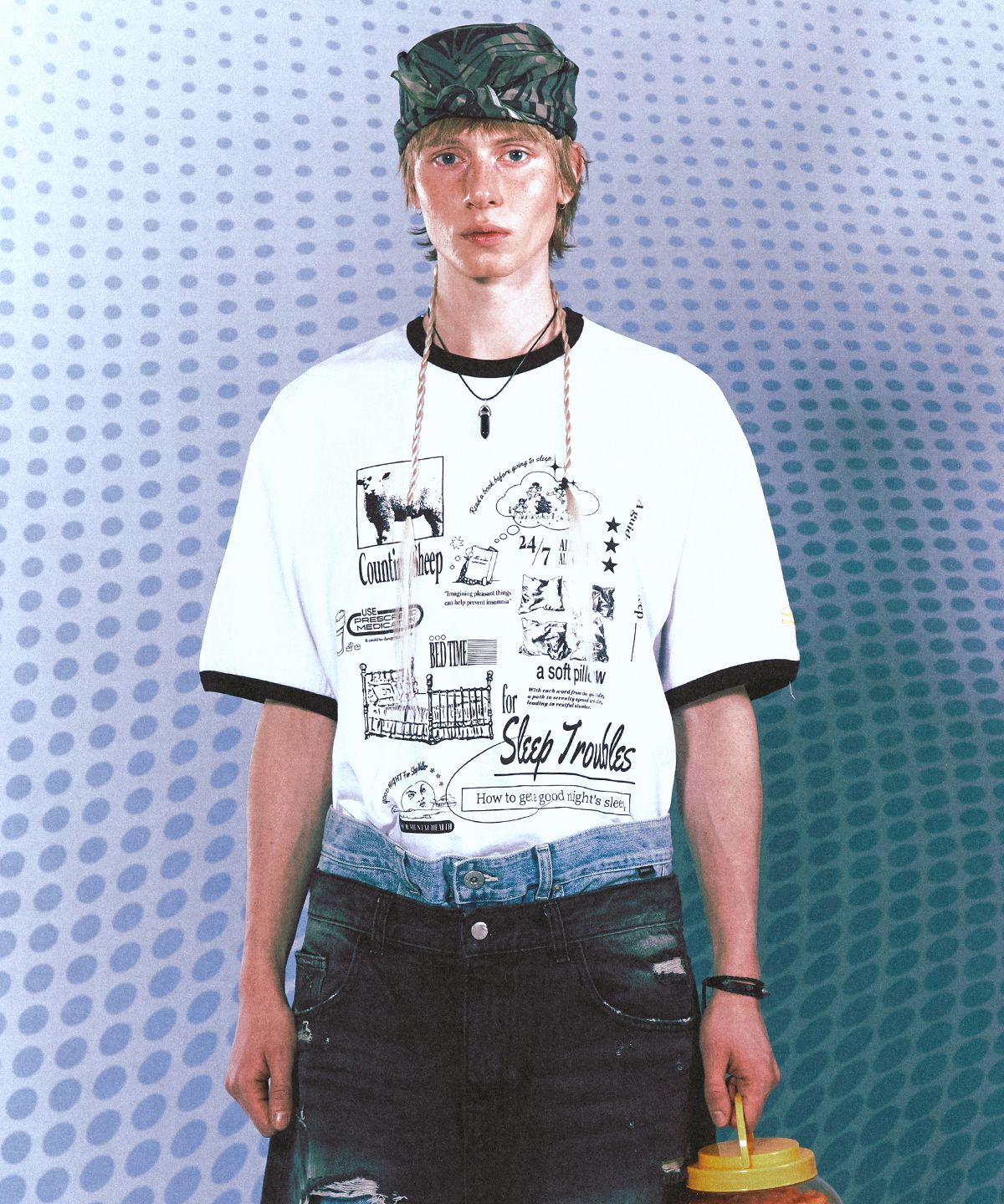 ★MAINBOOTH★Sleep Guide T-shirt(WHITE)★正規品/韓国直送料込 MUSINSA | MAINBOOTH Sleep Guide T-shirt(WHITE)