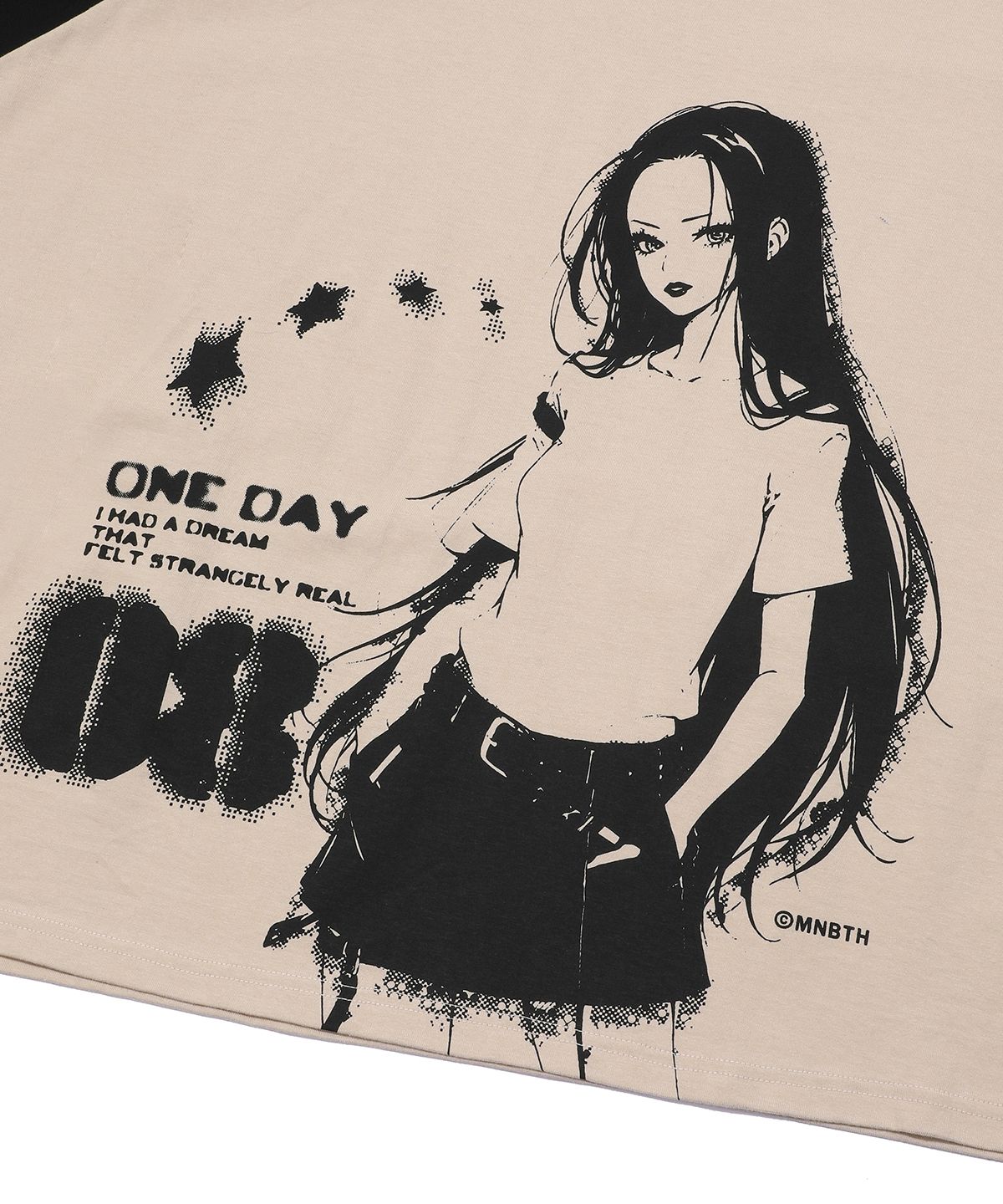 Rusty Girl Raglan T-shirt(BLACK)