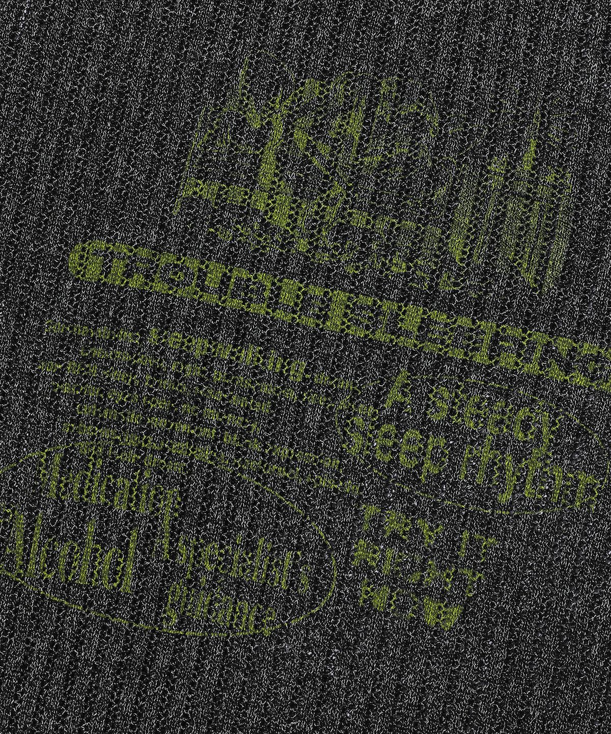 메인부스(MAINBOOTH) Insomnia Mesh Sweater(BLACK)