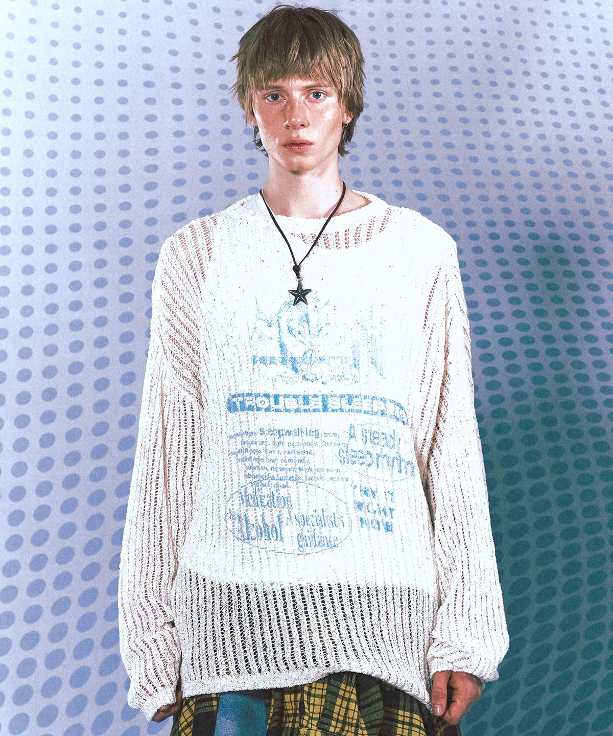 메인부스(MAINBOOTH) Insomnia Mesh Sweater(IVORY)