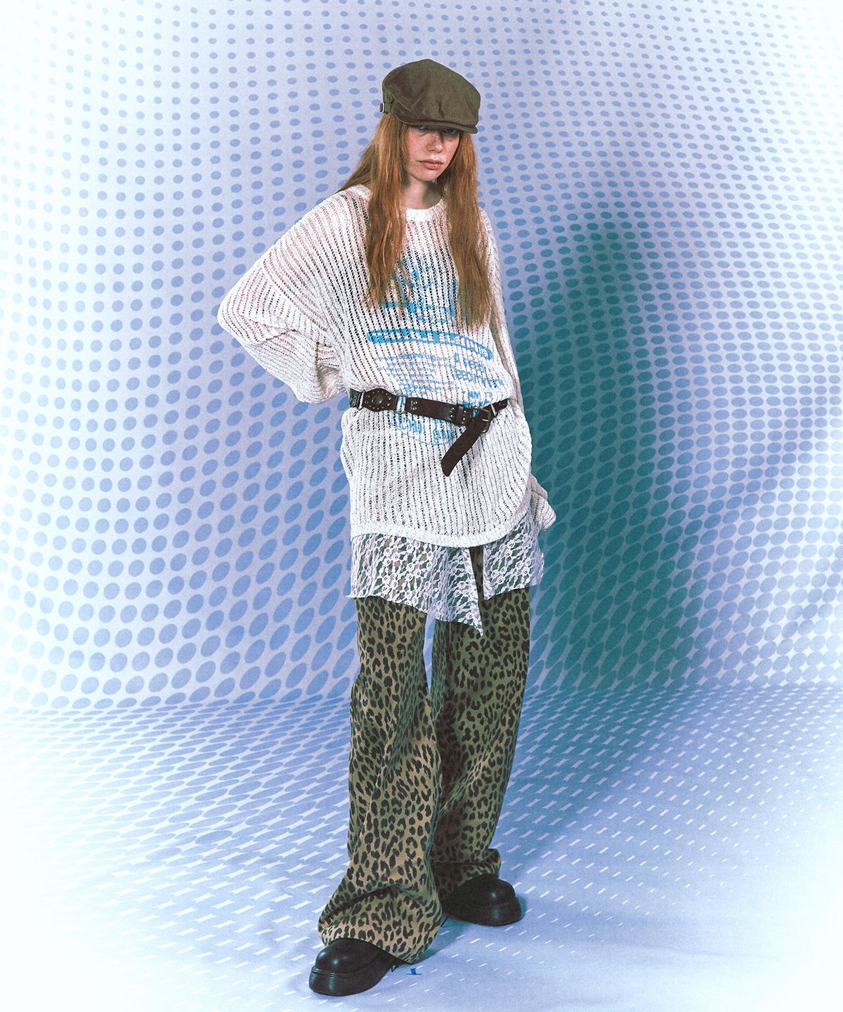 메인부스(MAINBOOTH) Insomnia Mesh Sweater(IVORY)