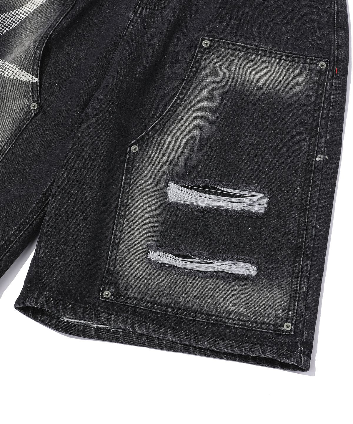 메인부스(MAINBOOTH) Dreamer Denim Shorts(BLACK)