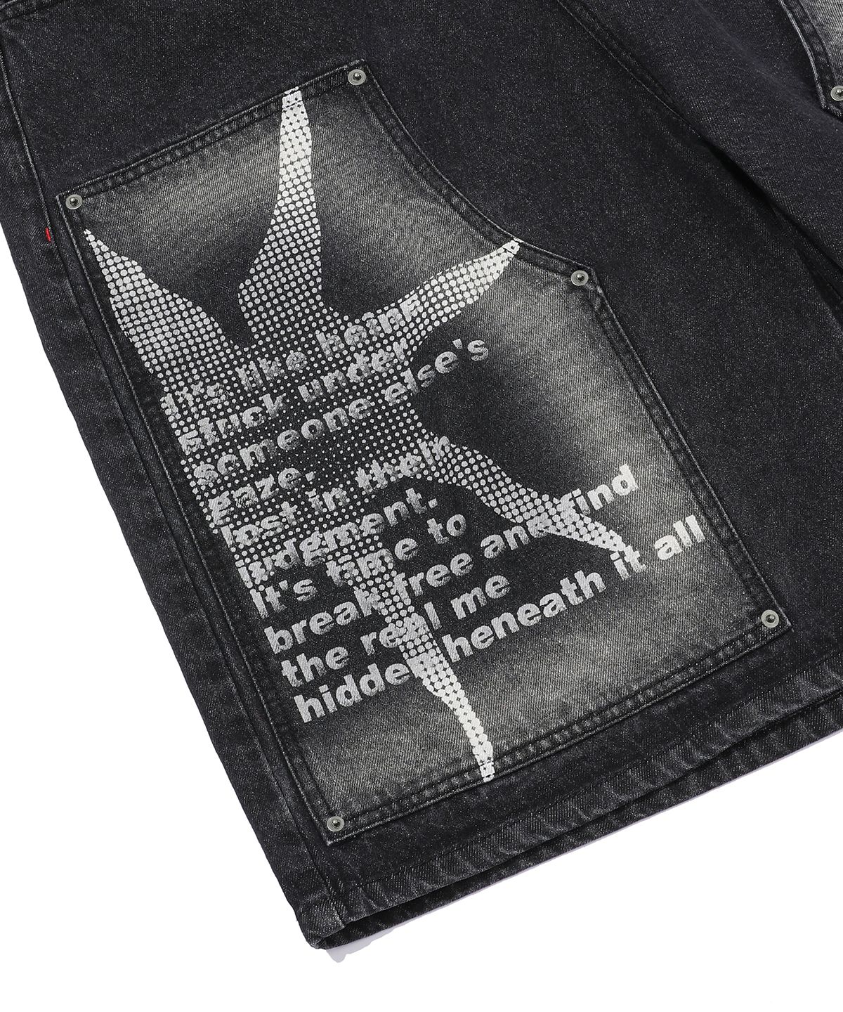 메인부스(MAINBOOTH) Dreamer Denim Shorts(BLACK)