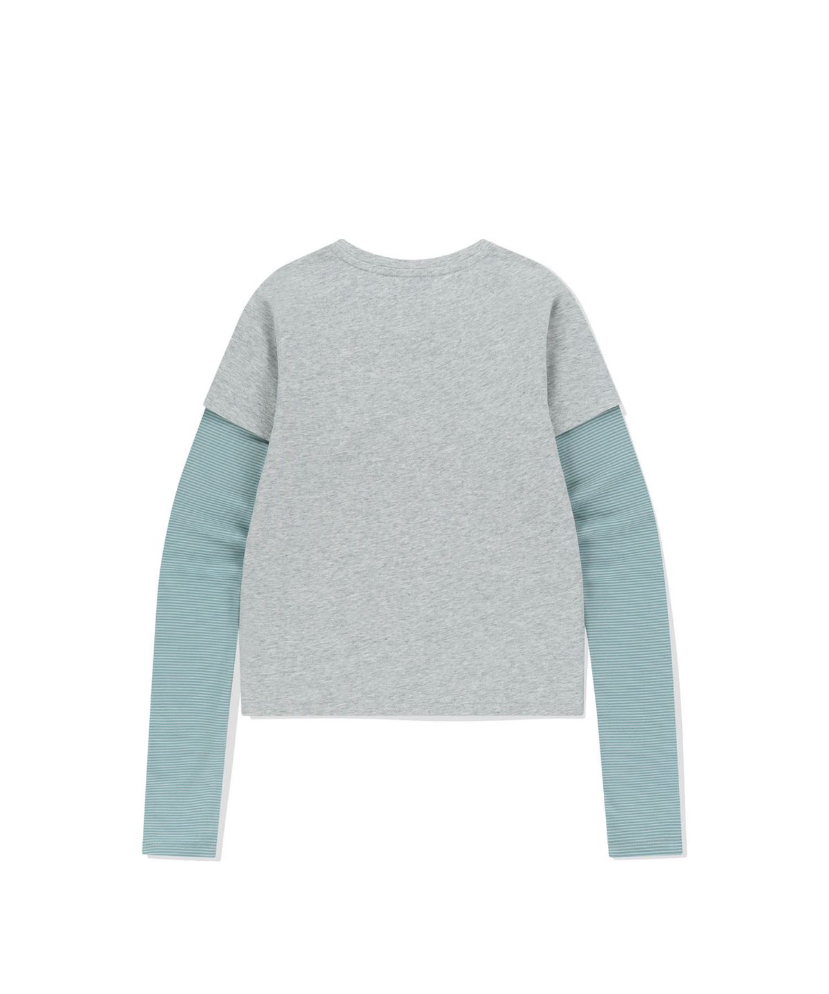 썬러브투어(SUNLOVETOUR) W SUN TOUR Layered L/S Tee Heather Grey