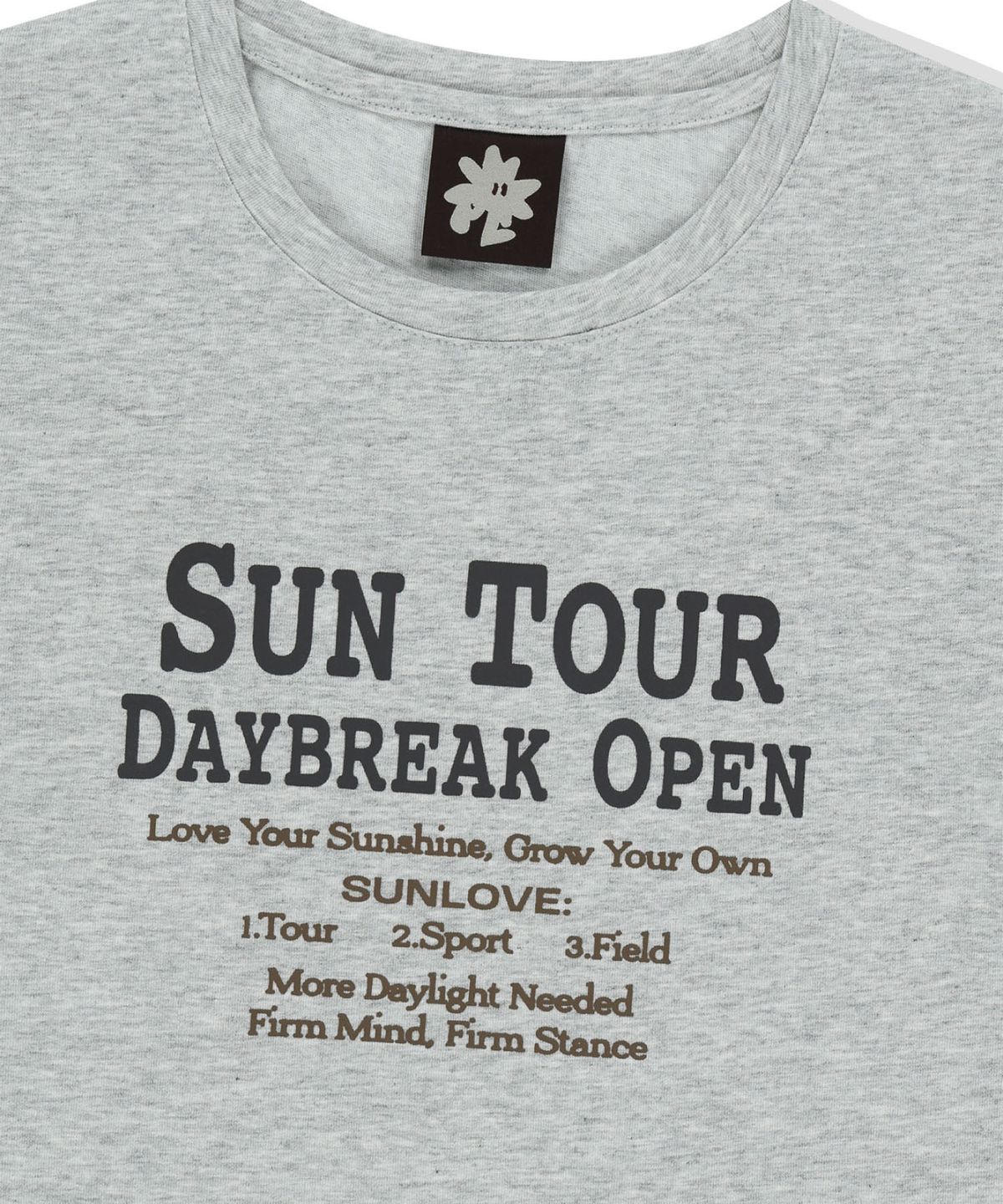 썬러브투어(SUNLOVETOUR) W SUN TOUR Layered L/S Tee Heather Grey