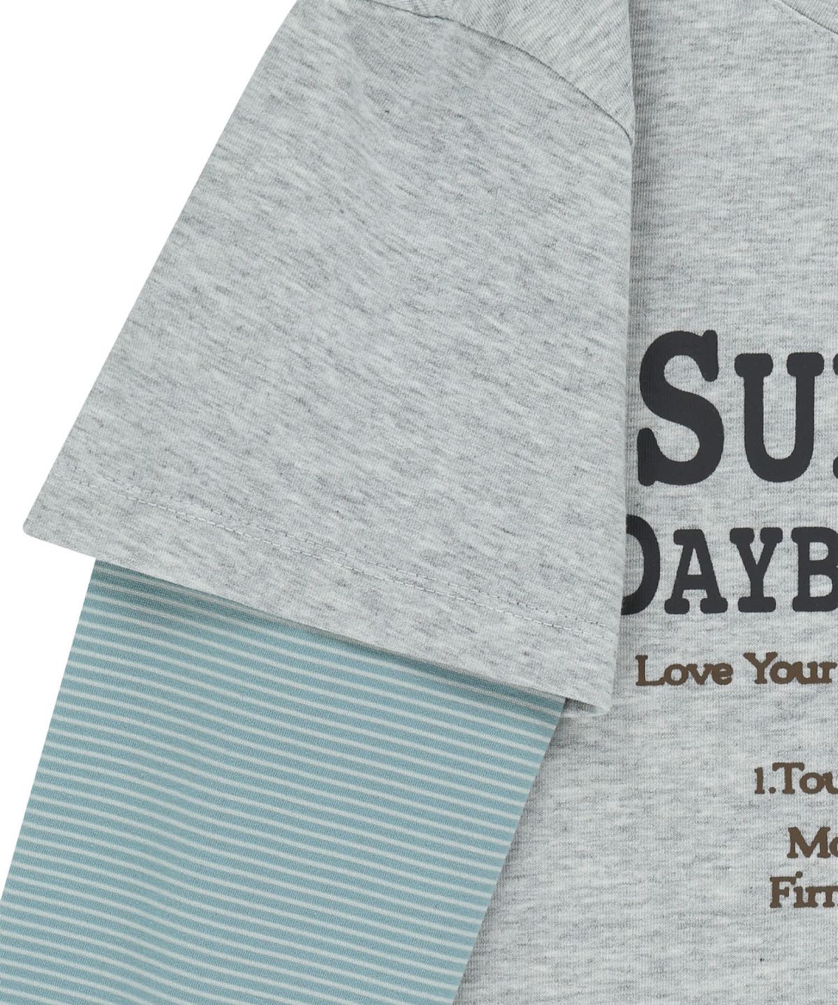 썬러브투어(SUNLOVETOUR) W SUN TOUR Layered L/S Tee Heather Grey