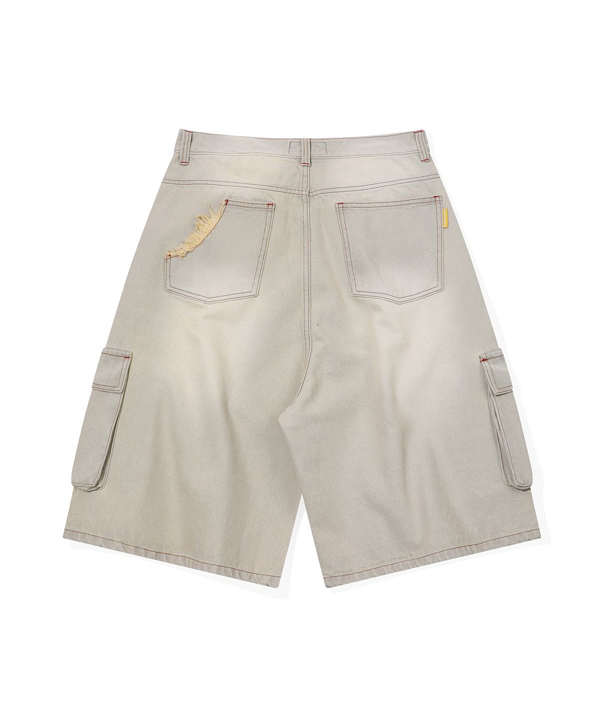 메인부스(MAINBOOTH) Vintage Cargo Denim Shorts(GRAY)