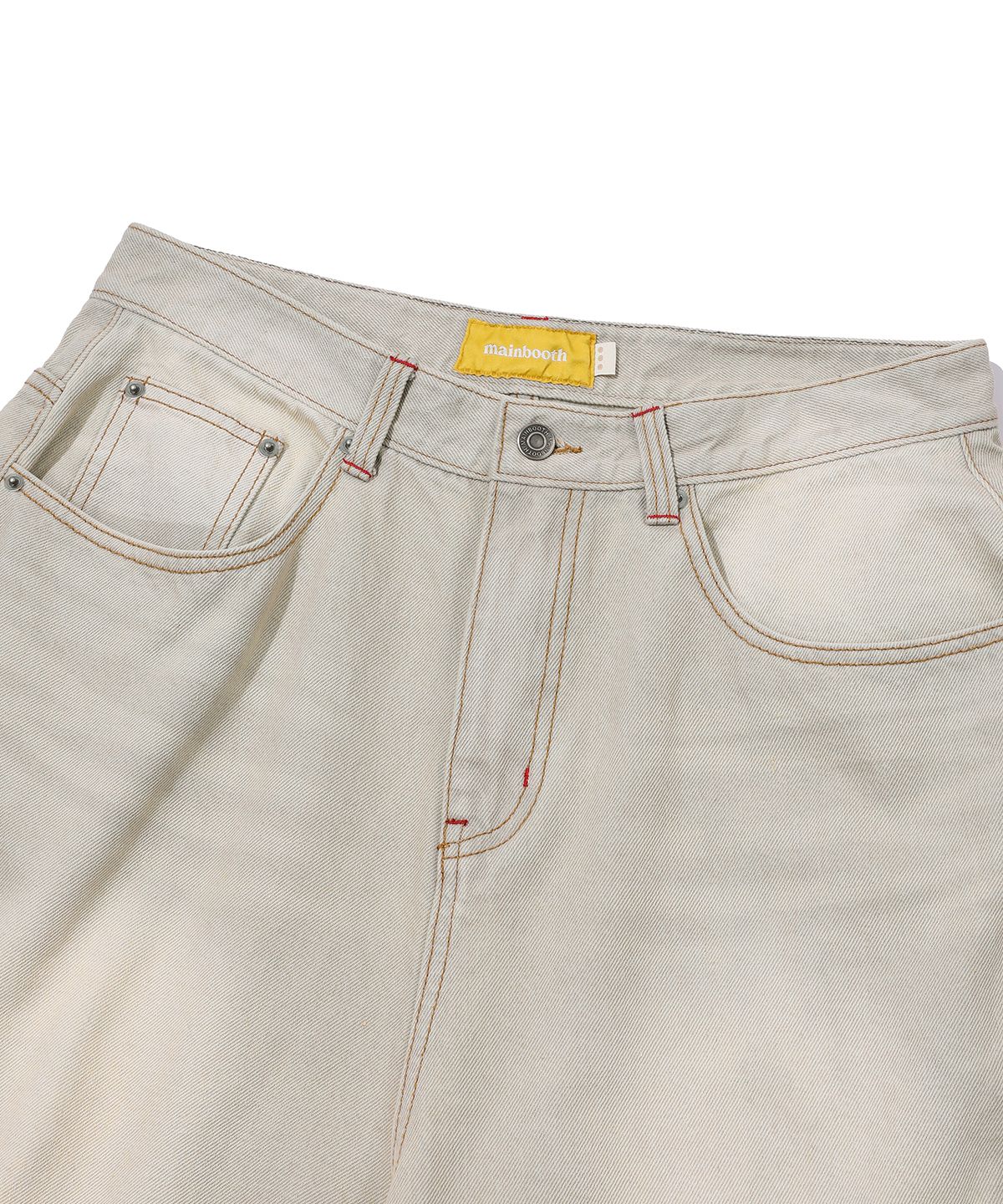 메인부스(MAINBOOTH) Vintage Cargo Denim Shorts(GRAY)