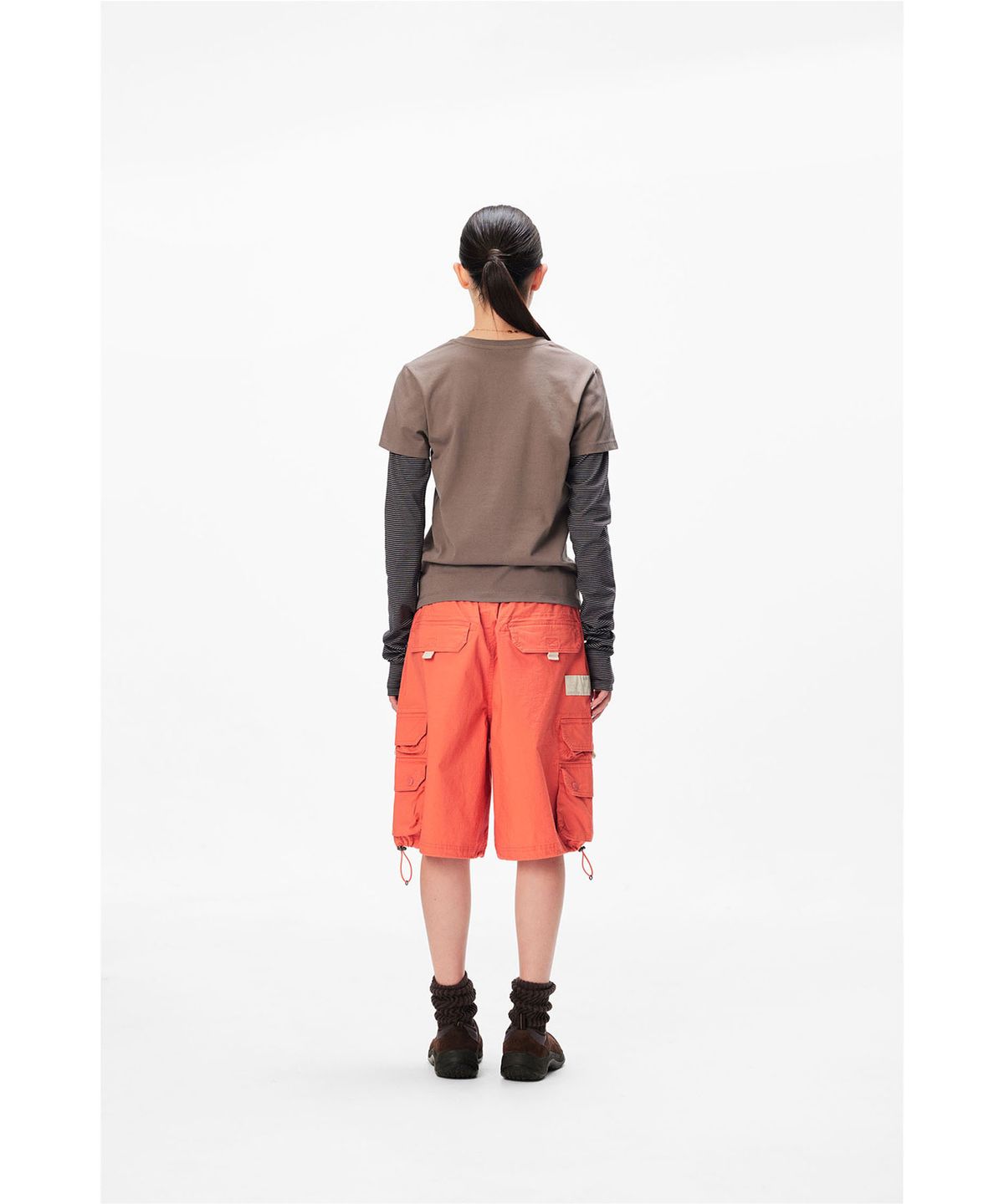 썬러브투어(SUNLOVETOUR) W SUN TOUR Layered L/S Tee Taupe