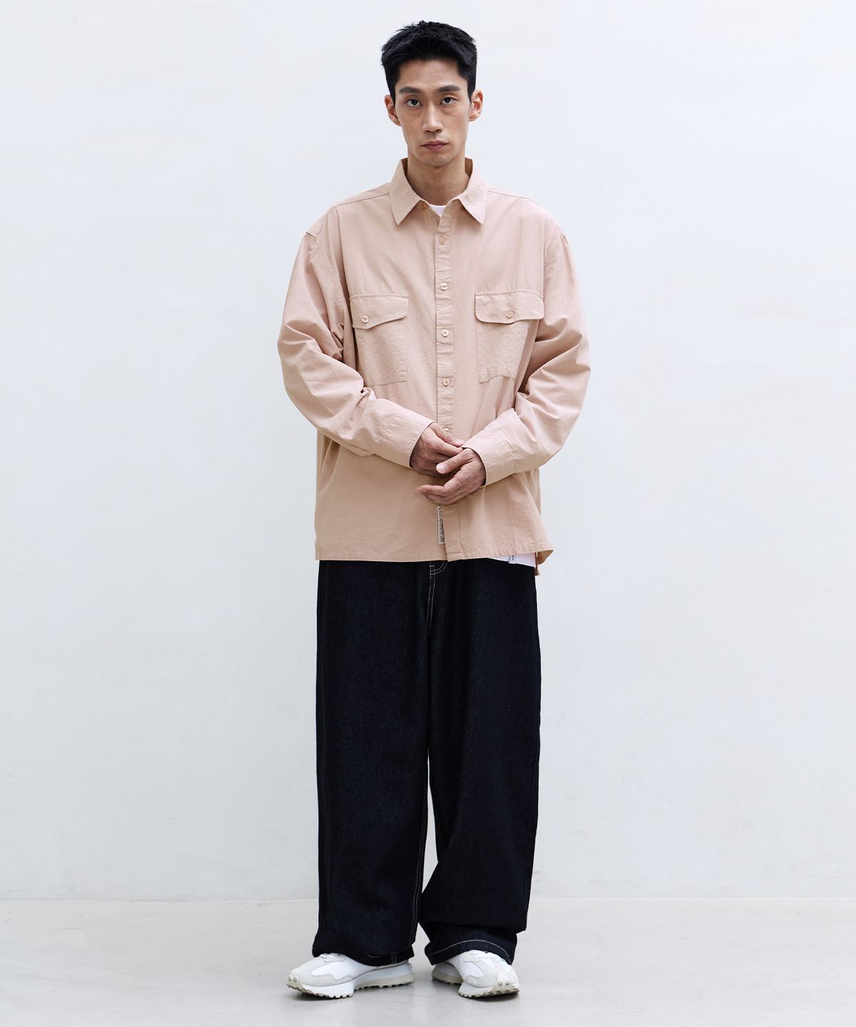 필루미네이트(FILLUMINATE) 데일리 포켓 셔츠-스카이블루