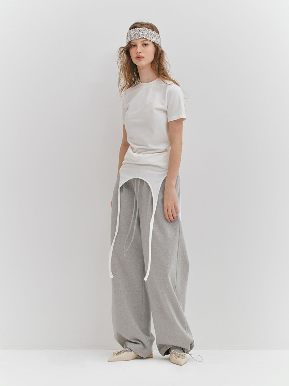 민더리(MEENDERI) 3WAY STRAP TIED TOP - OFF WHITE