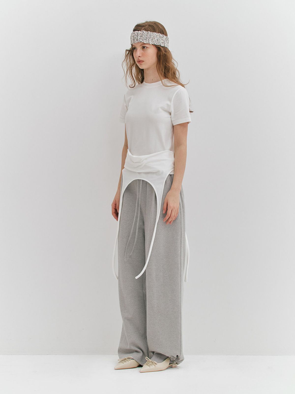 민더리(MEENDERI) SIGNATURE JOGGER PANTS - GREY