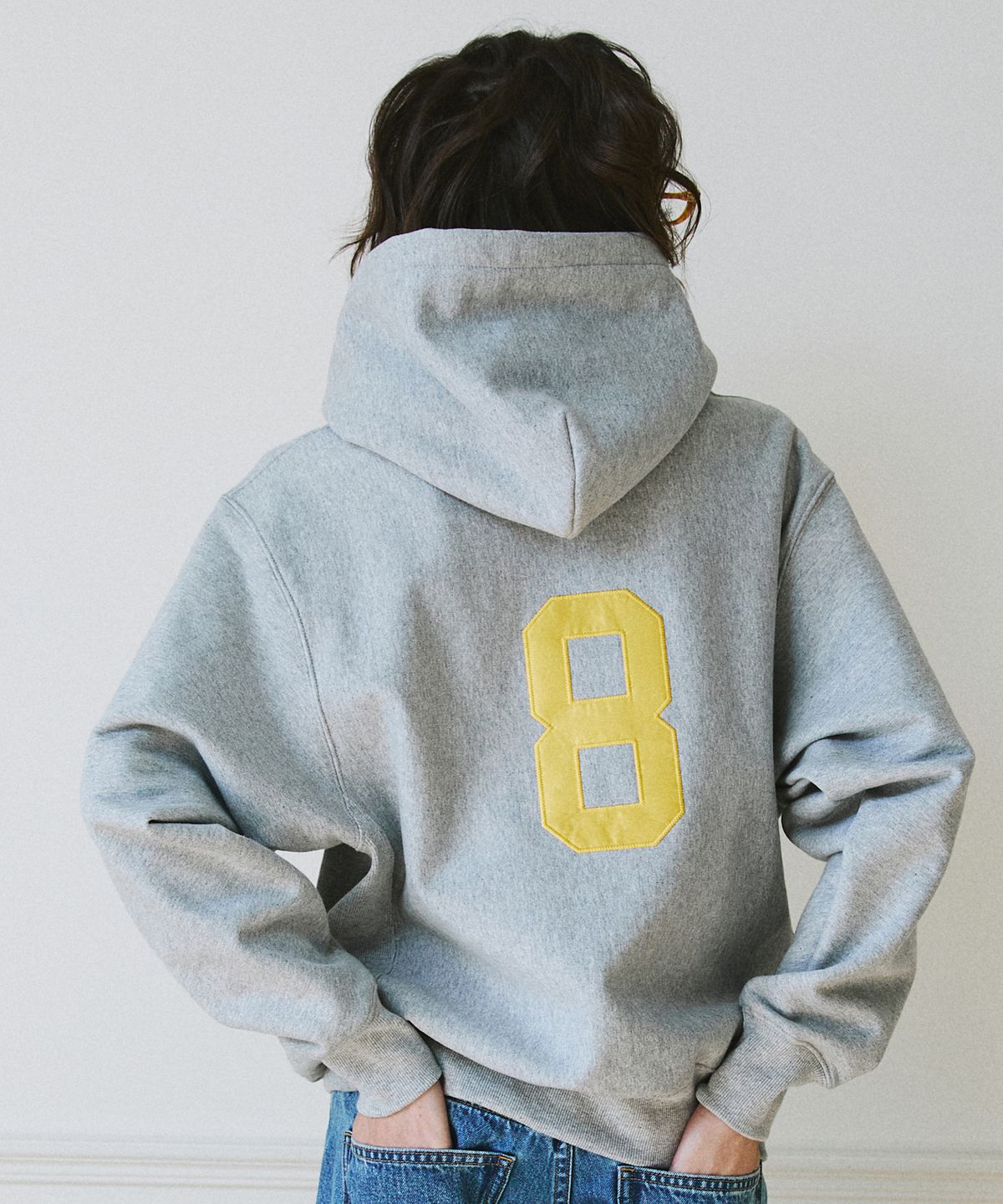 그린버터(GREENBUTTER) Patch Embroidery Hoodie (D/Melange)