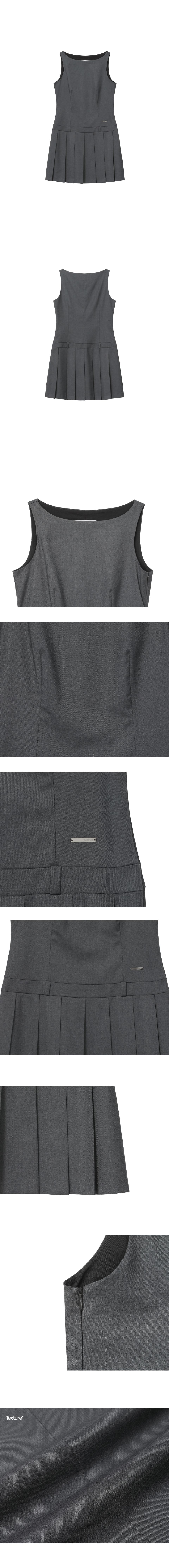 ワンピース MISEKI SEOUL Pleats one piece CHARCOAL MUSINSA | MISEKI SEOUL Pleats one piece CHARCOAL