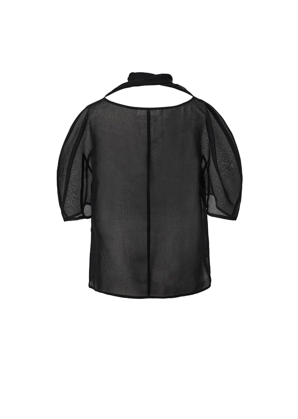 MUSINSA公式 | AMOMENTO KNOTTED COLLAR TOP (3COLORS)