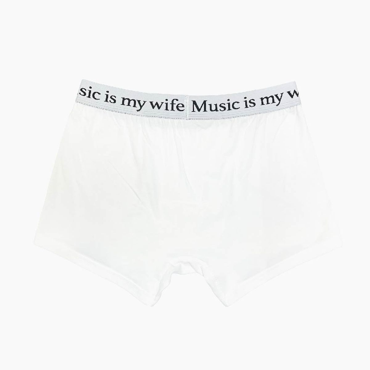 모스키토 머더러스(MOSQUITO MURDERERS) Music is my wife UNDERWEAR Boxer Brief -White