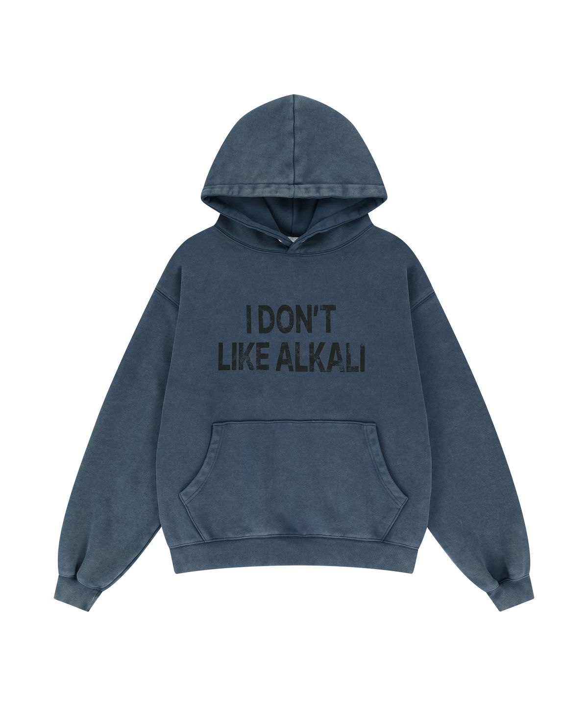 슬로우애시드(SLOWACID) 워시드 ALKALI 후디 [블루]