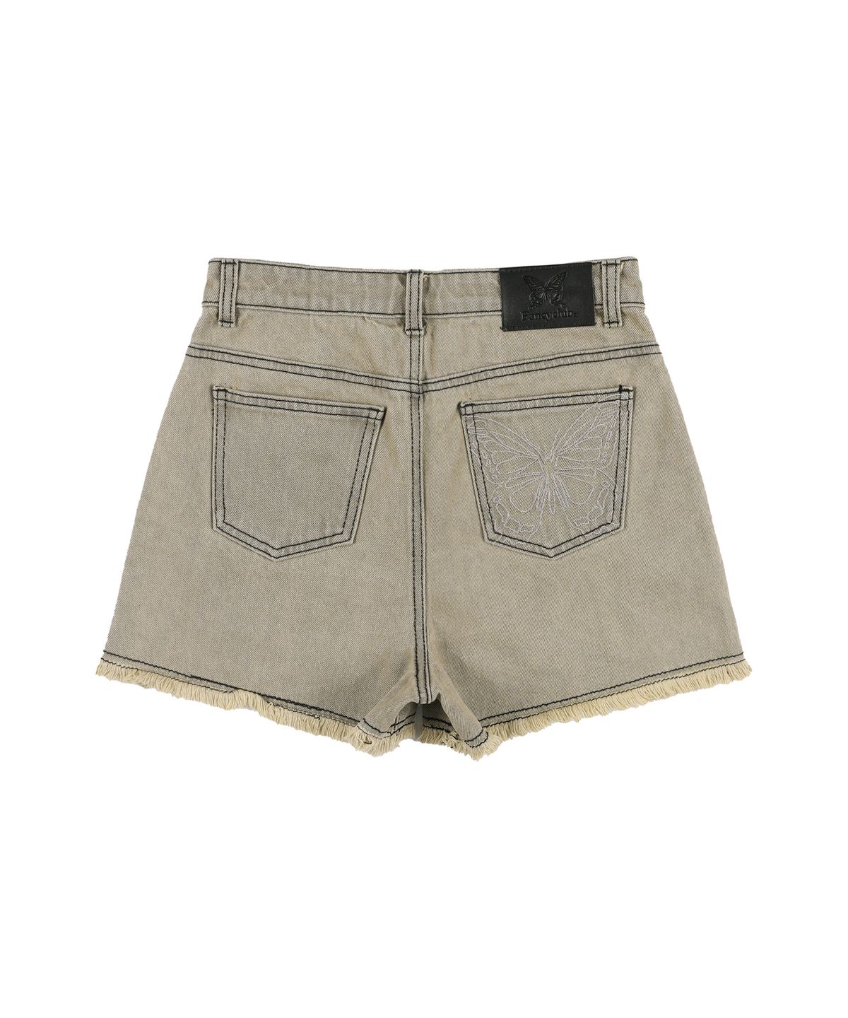 팬시클럽(FANCY CLUB) 빈티지 데님 숏 팬츠 (SAND BROWN) FQD879