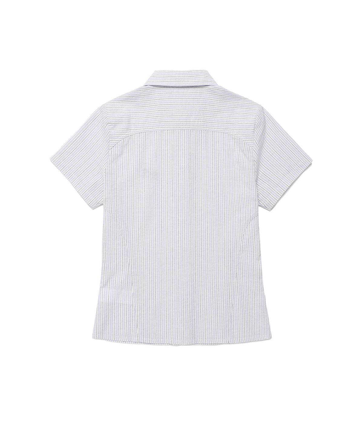 카비시(CAVISH) W STRIPED HALF SLEEVE SHIRT BLUE(CV2FMFW362A)