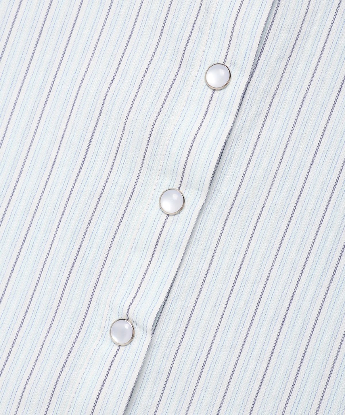 카비시(CAVISH) W STRIPED HALF SLEEVE SHIRT MINT(CV2FMFW362A)
