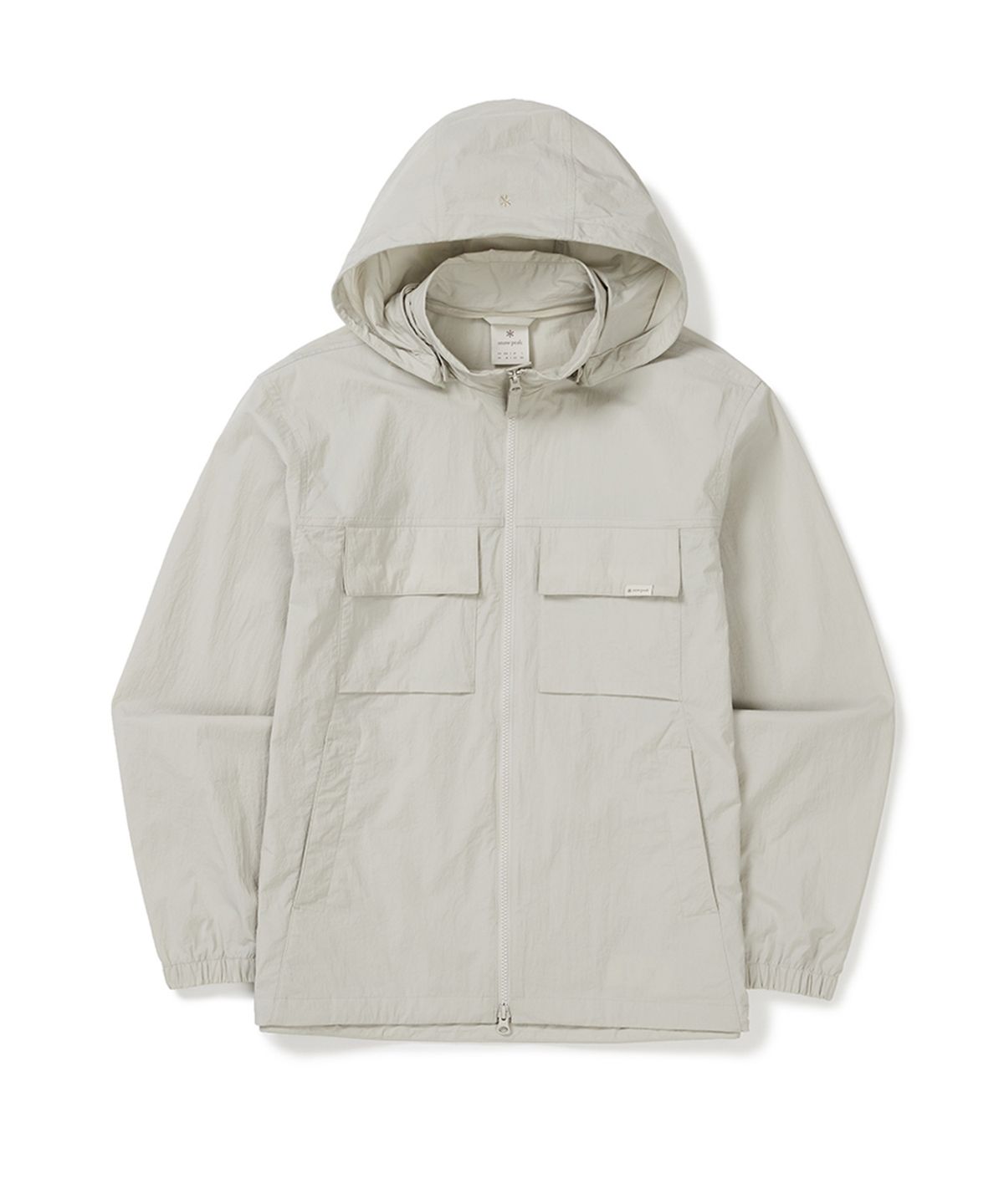 스노우피크 어패럴(SNOWPEAK APPAREL) 루트 후드 탈부착 바람막이 (S25MMRWB62) Light Beige